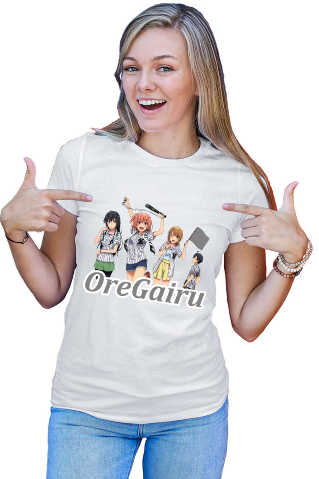 Tricou dama OreGairu School Hamachi MusicTeam Mates