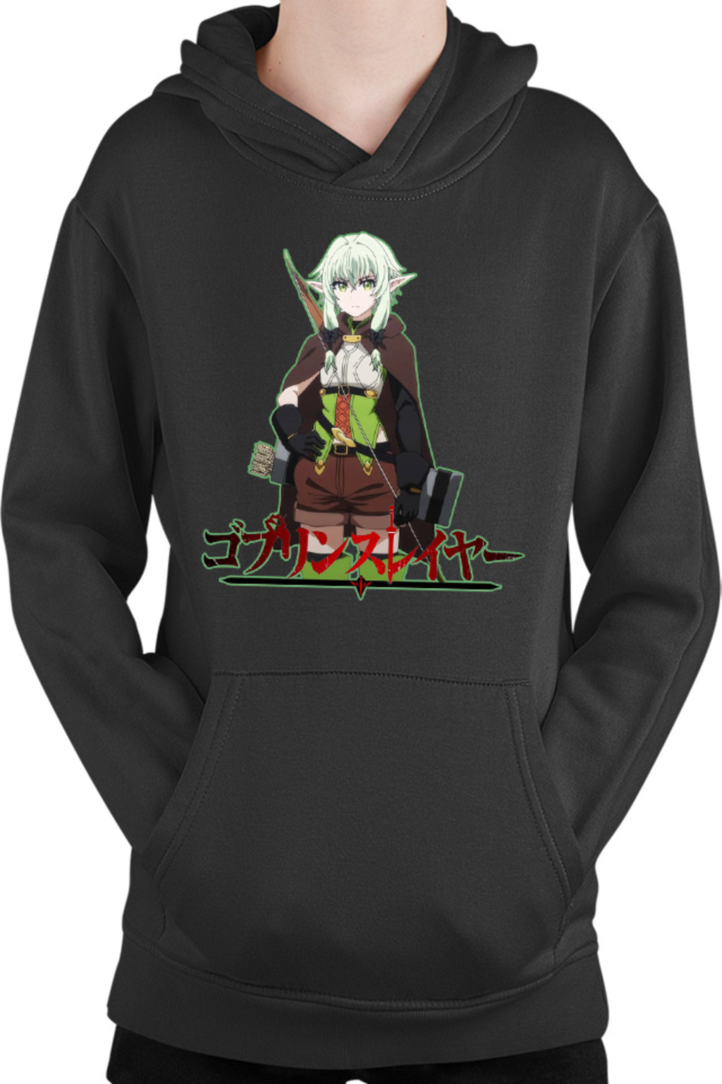 Hanorac copii Goblin Slayer Magical Elf Bow Archer Otaku Demon