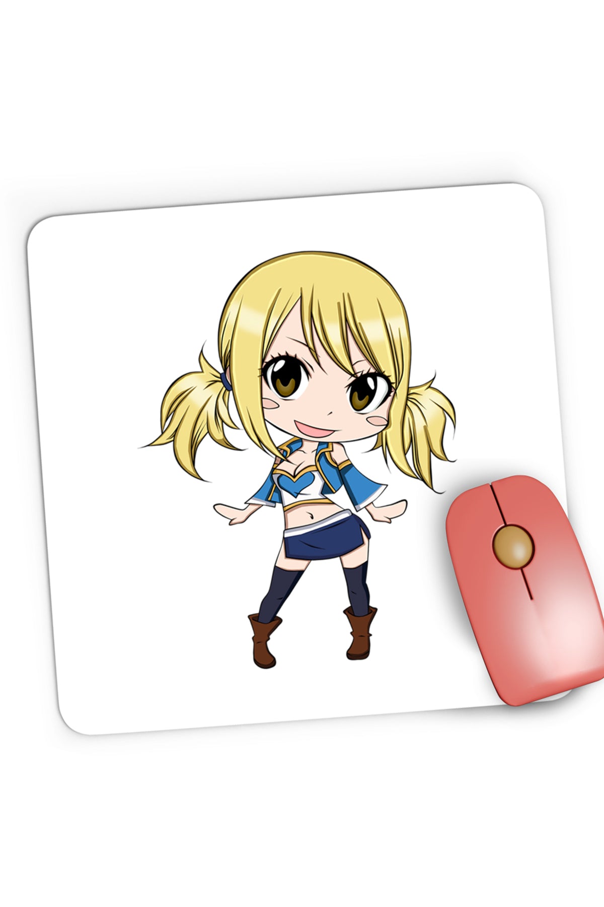 Mousepad Gaming Fairy Tail Lucy Heartfilia Amelia Cartoon, 21x19 cm