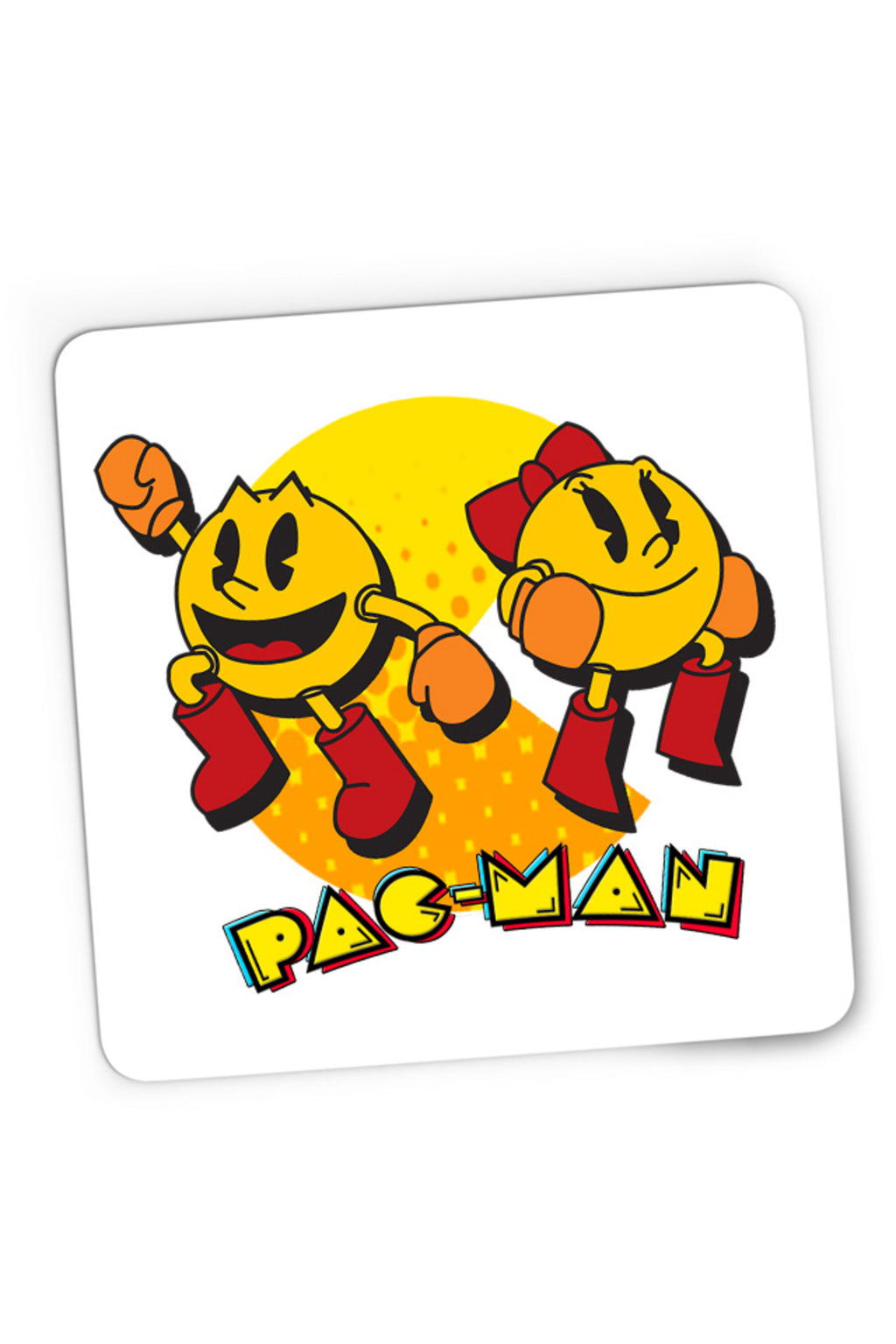 Mousepad Gaming Pac Man Woman Logo Eat Game, 21x19 cm