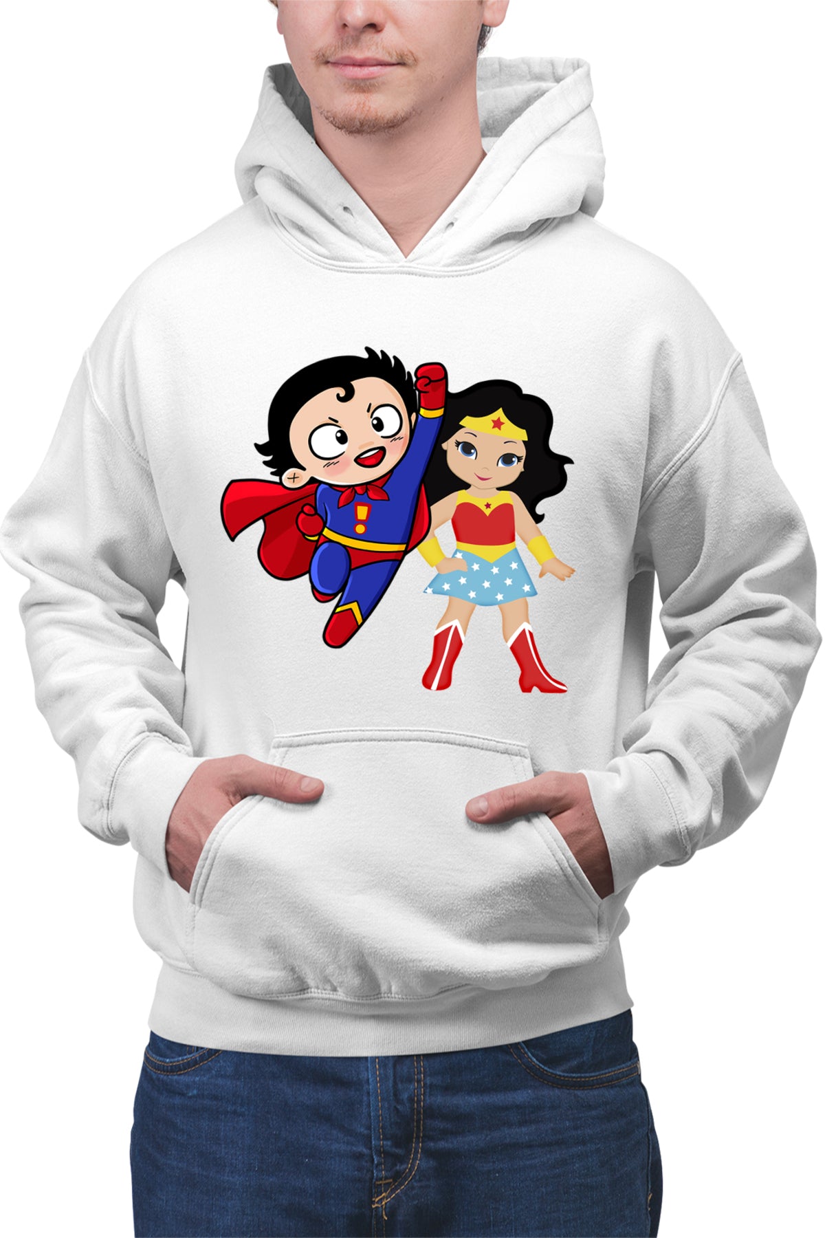 Hanorac barbati Superman Wonder Woman Cartoon Hero Comics
