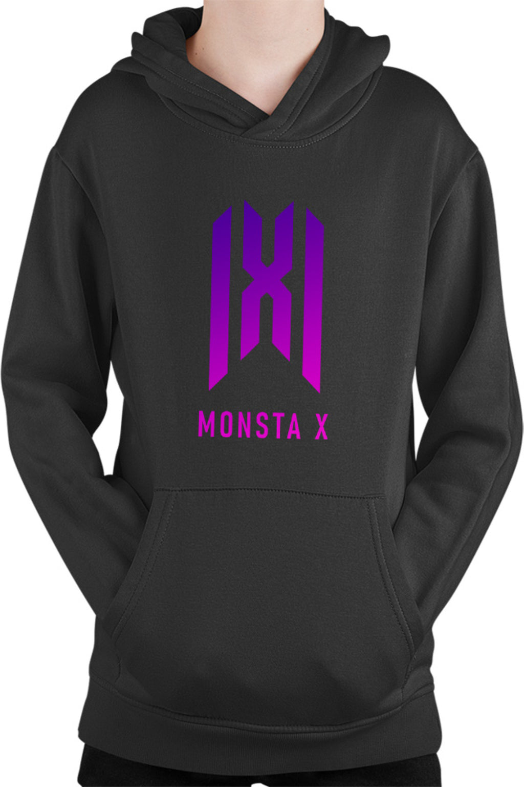 Hanorac copii Monsta X Logo Merch K-Pop Album New Come Back