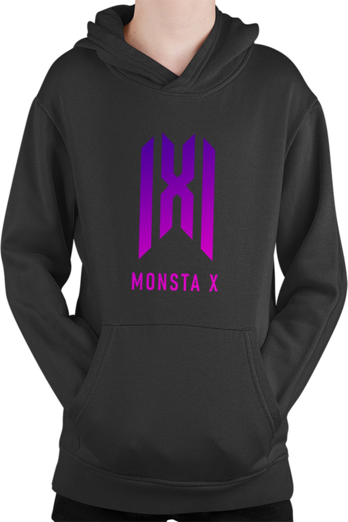Hanorac copii Monsta X Logo Merch K-Pop Album New Come Back