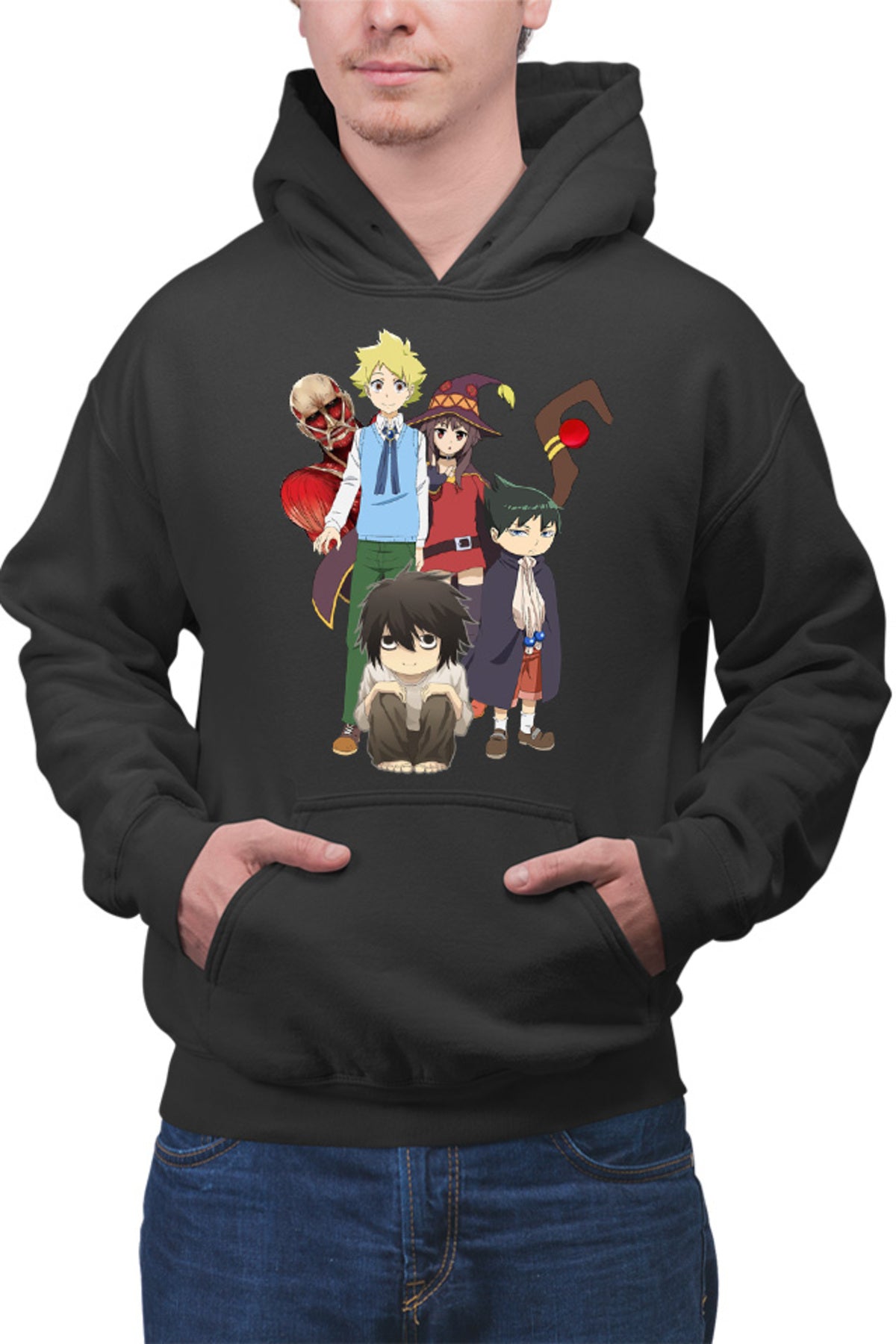 Hanorac barbati Muhyo Roji Taro AOT Collosal Titan Konosuba Megumi Death Note