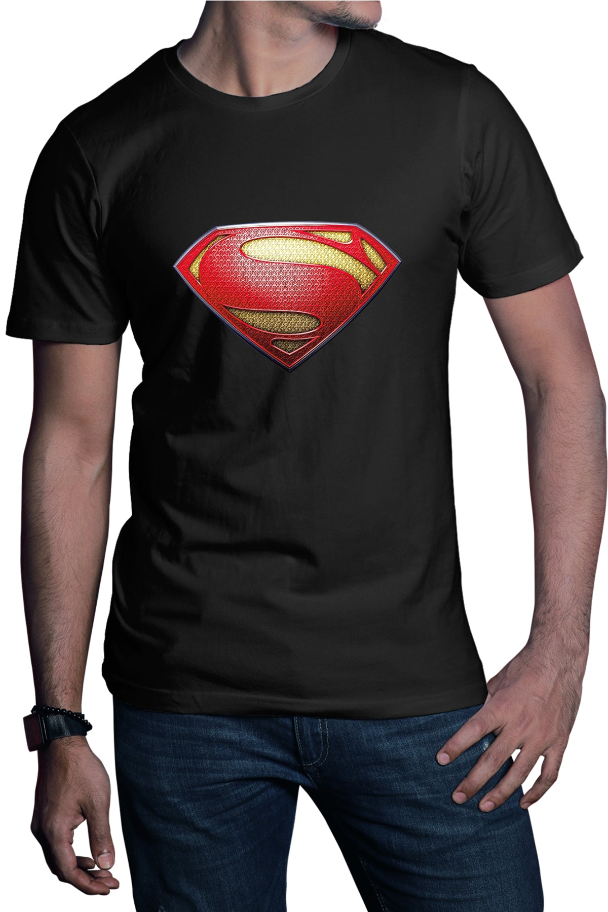 Tricou barbati Superman Logo Desene Animate Redson Marvel