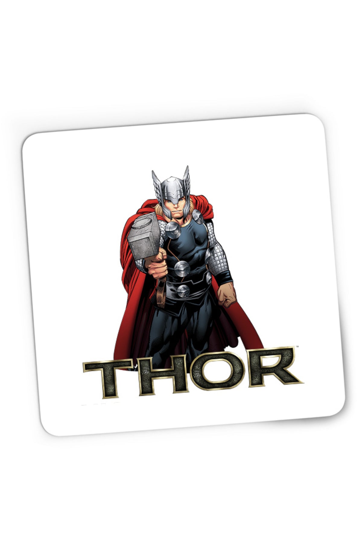 Mousepad Gaming Thor Logo Hammer Avangers Universe Hero Gods Earth, 21x19 cm