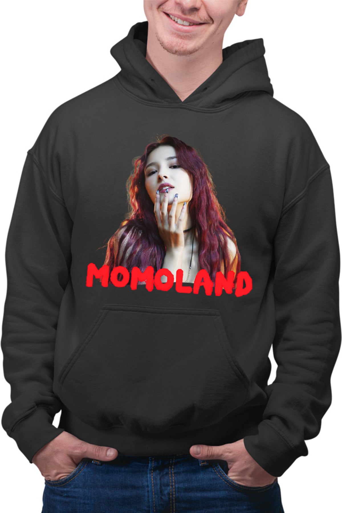 Hanorac barbati Momoland Red Head y K-Pop Idol Music