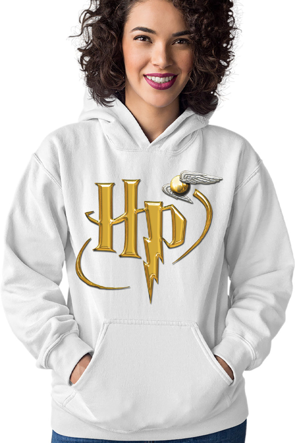 Hanorac dama Harry Potter UK Logo Spirit Fly Mark Golden