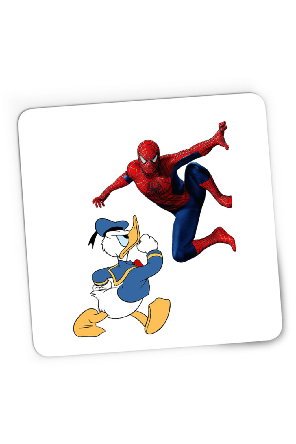 Mousepad Gaming Donald Duck Spiderman Web Marvel DC Disney Angry, 21x19 cm