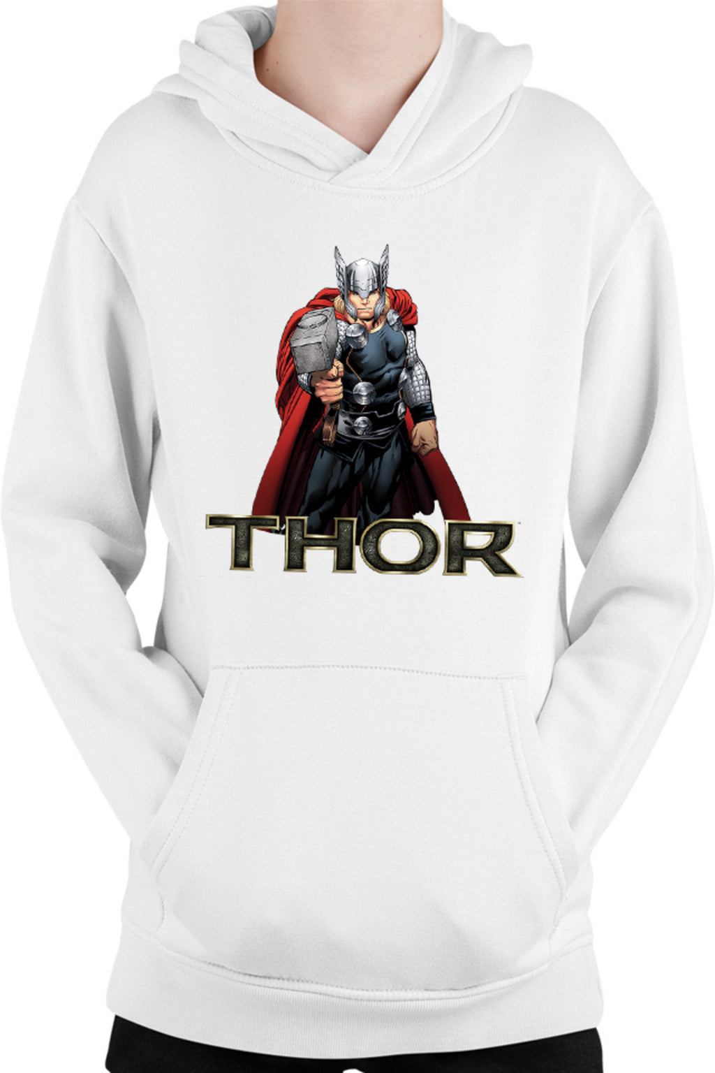 Hanorac copii Thor Logo Hammer Avangers Universe Hero Gods Earth