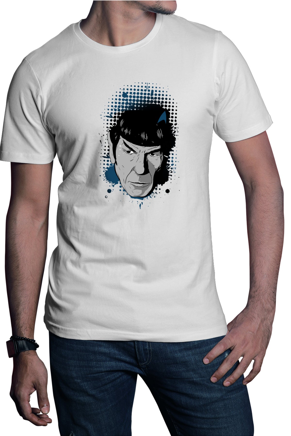 Tricou barbati Star Trek Spock Picard Dincolo de Infinit