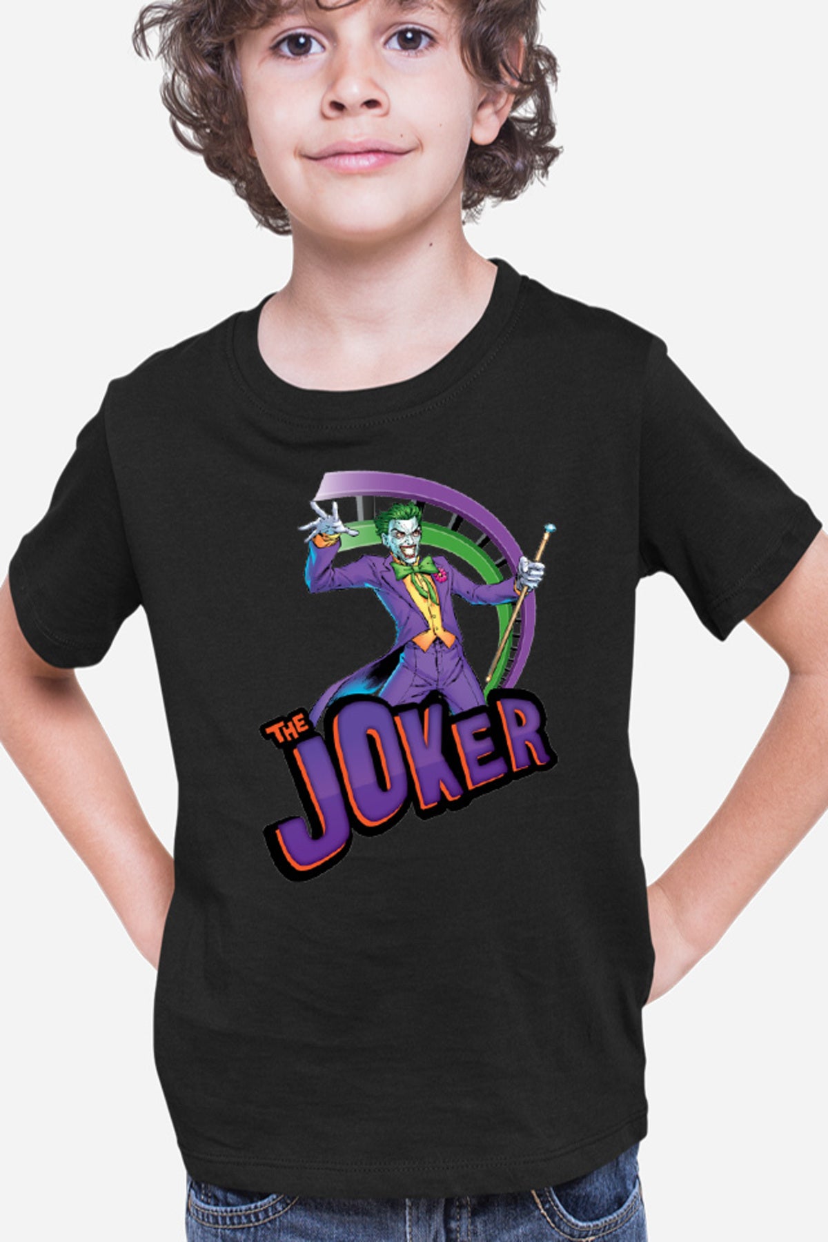 Tricou copii Joker Happy American Comic Books