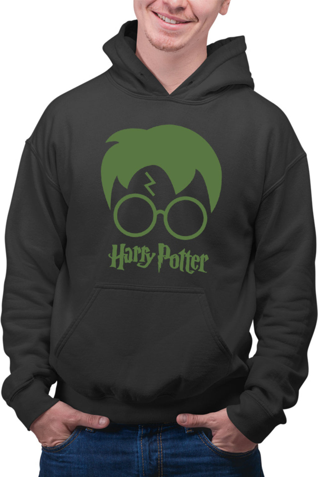 Hanorac barbati Harry Potter Logo Hair Style Glasses