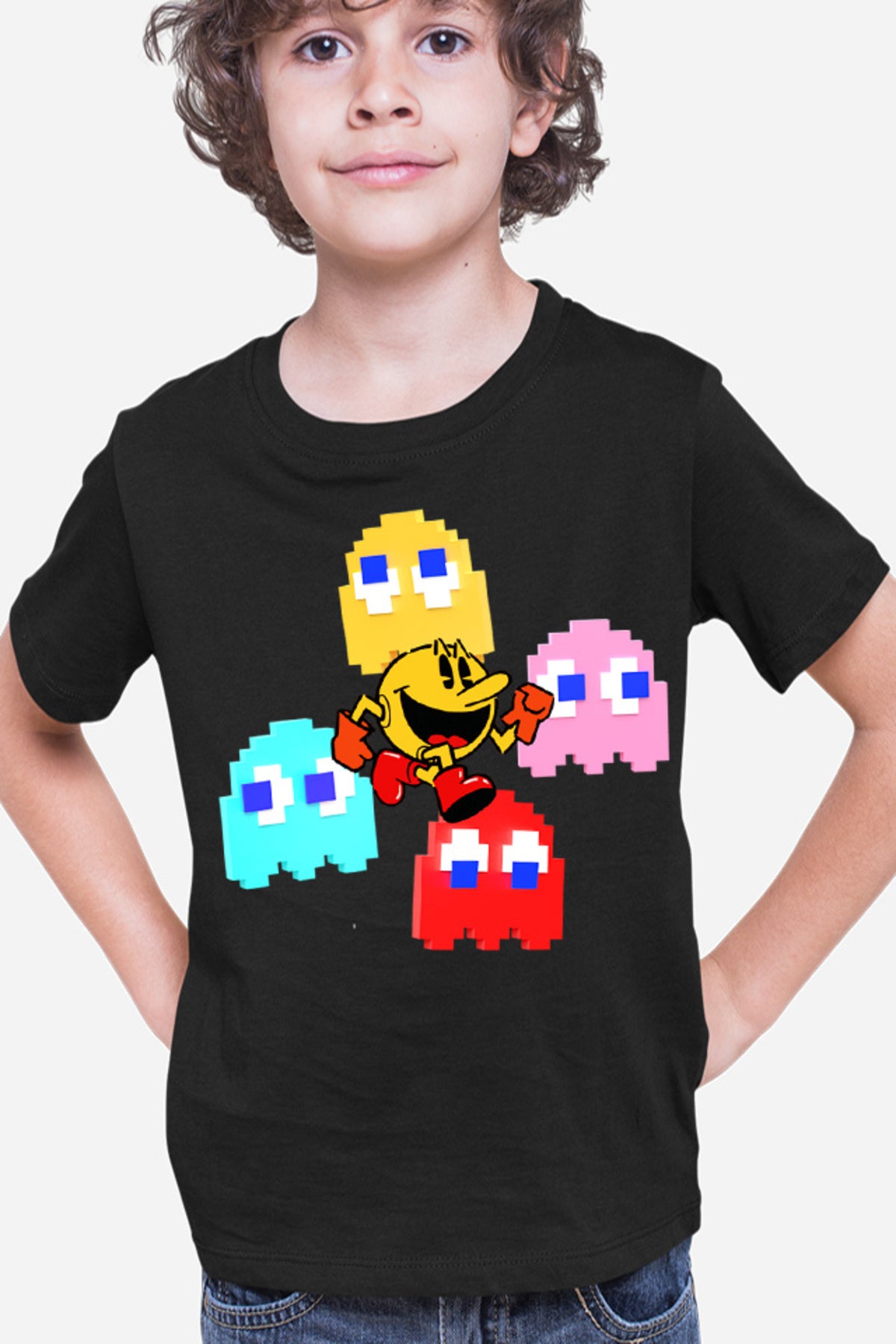 Tricou copii Pac Man Ghosts Powerful Arcade Japanese