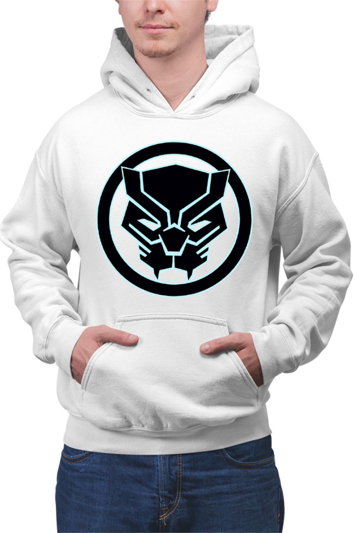 Hanorac barbati Black Panther Tribe Superpowers Cool Silent