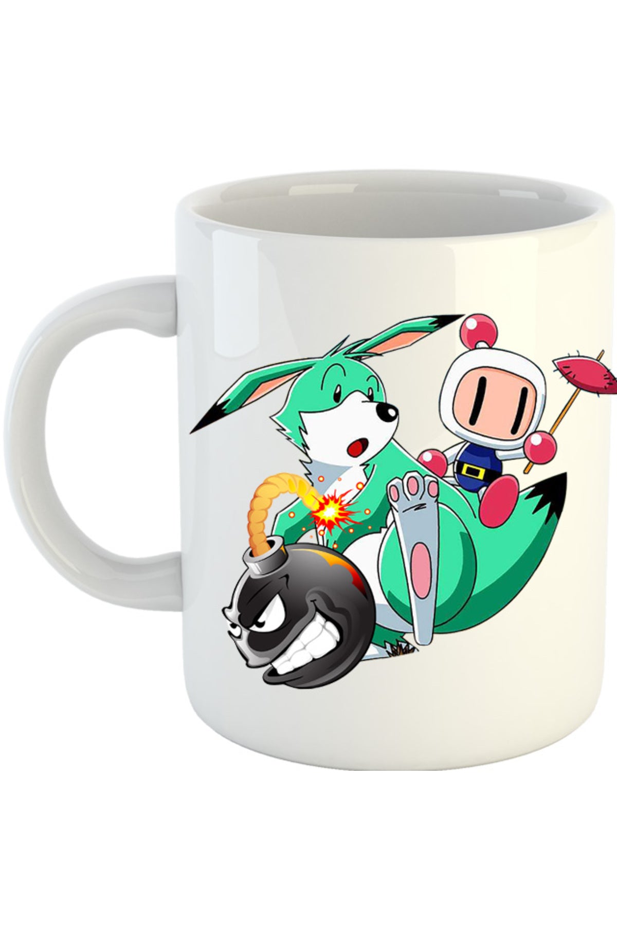 Cana Bomberman Pokemon Children Game Vintage, alba, 330 ml