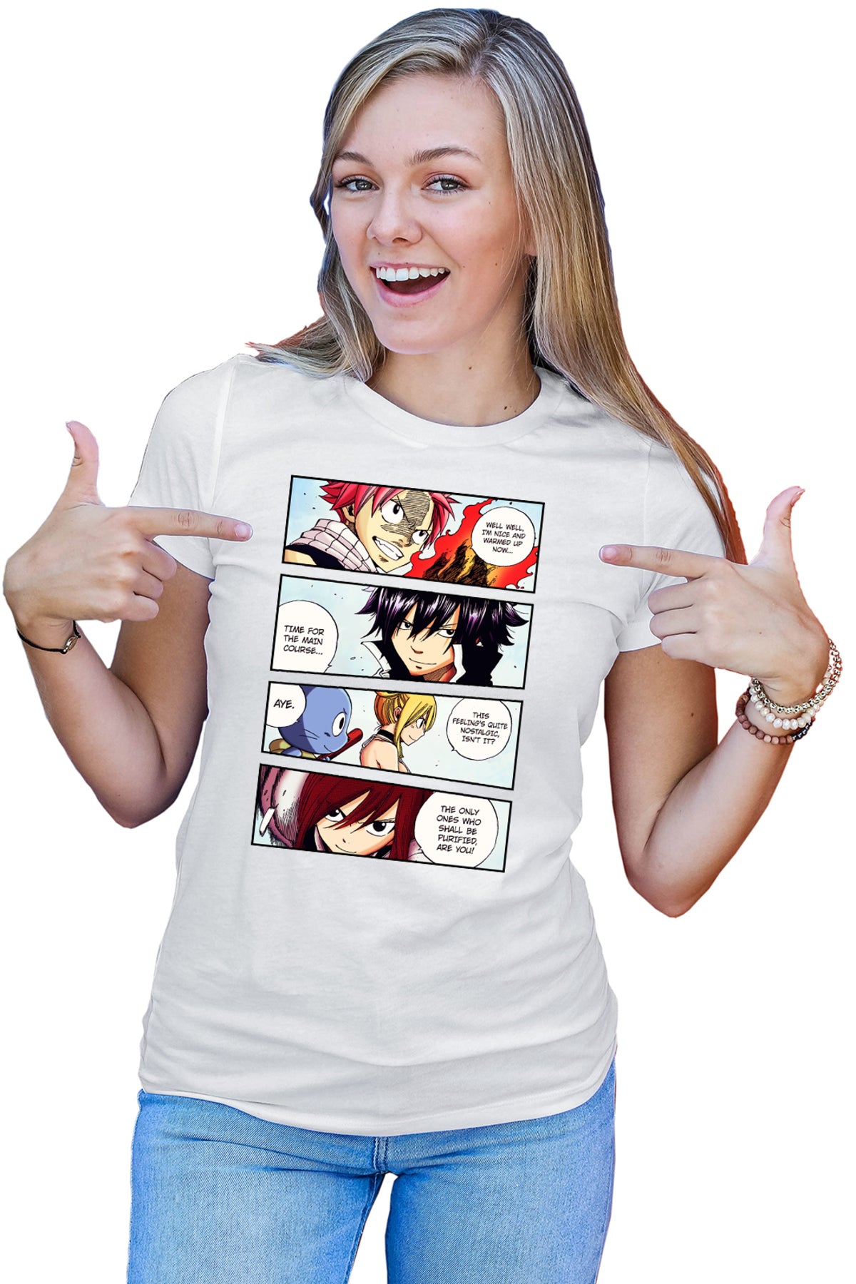 Tricou dama Fairy Tail Manga Best Otaku Panel