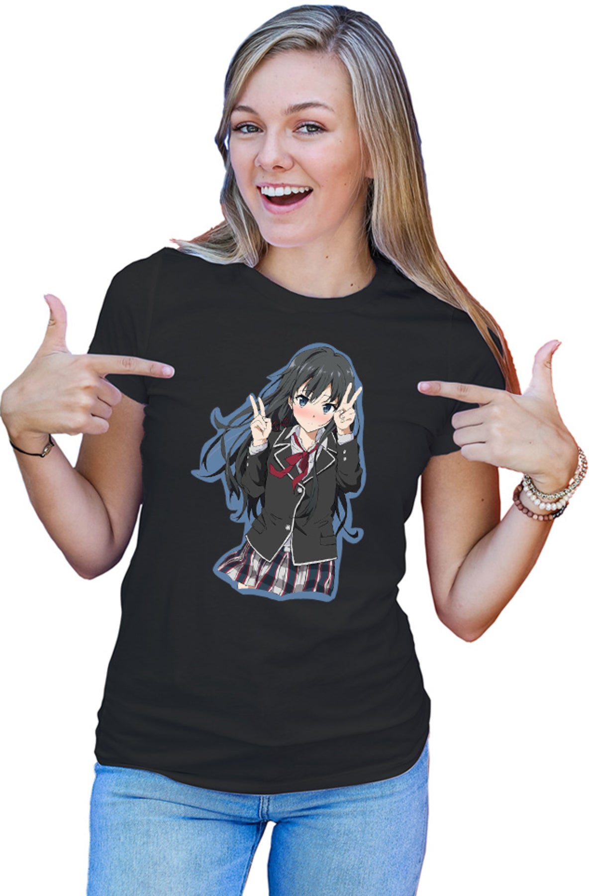 Tricou dama OreGairu Yukino Yukinoshita Wind Kuundere Manga