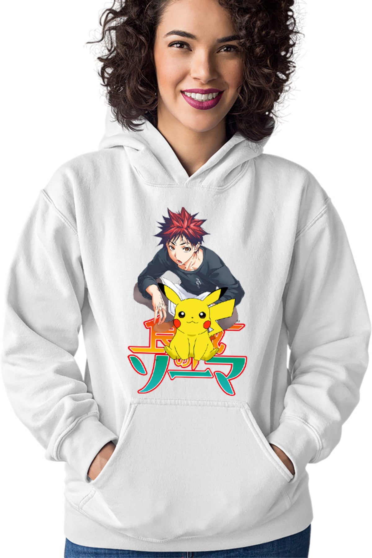 Hanorac dama Food Wars Soma Pikachu Sit Pet Japan