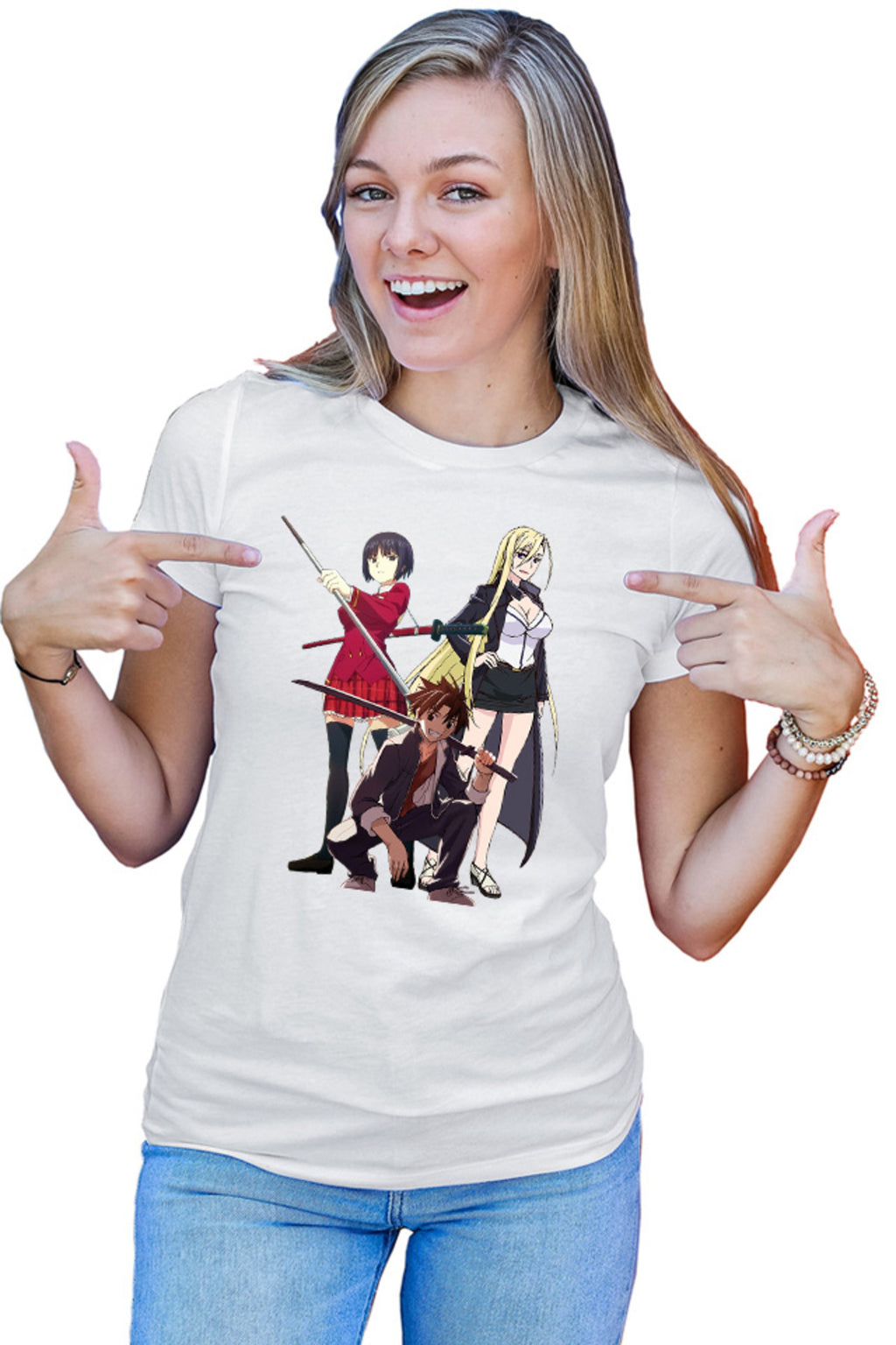 Tricou dama UQ Holder Touta McDowell Orta Katana Sci-fi Anime School