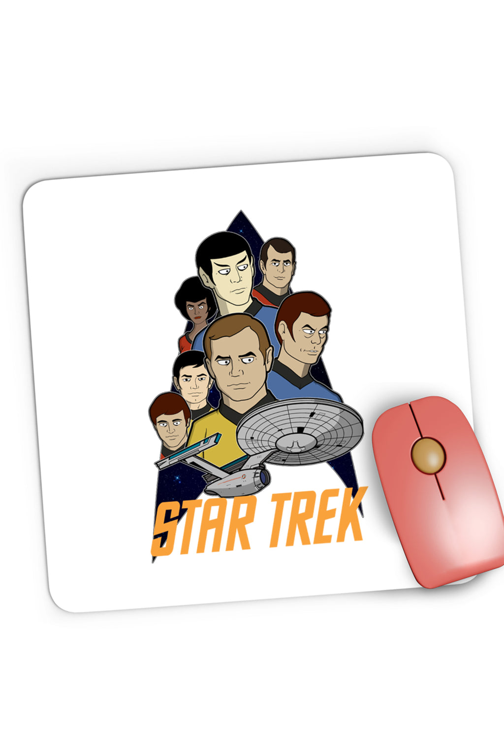 Mousepad Gaming Star Trek Animated Series Desene SF Spock, 21x19 cm