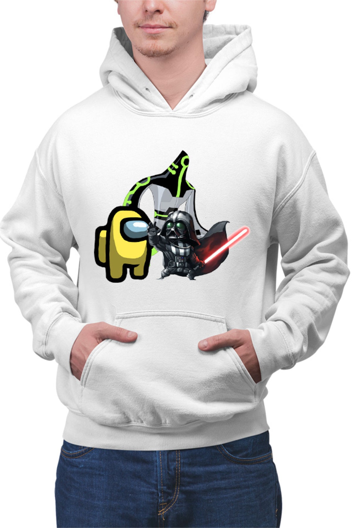 Hanorac barbati Ben 10 Among Us Crew Member Darth Vader Immortality Chibi