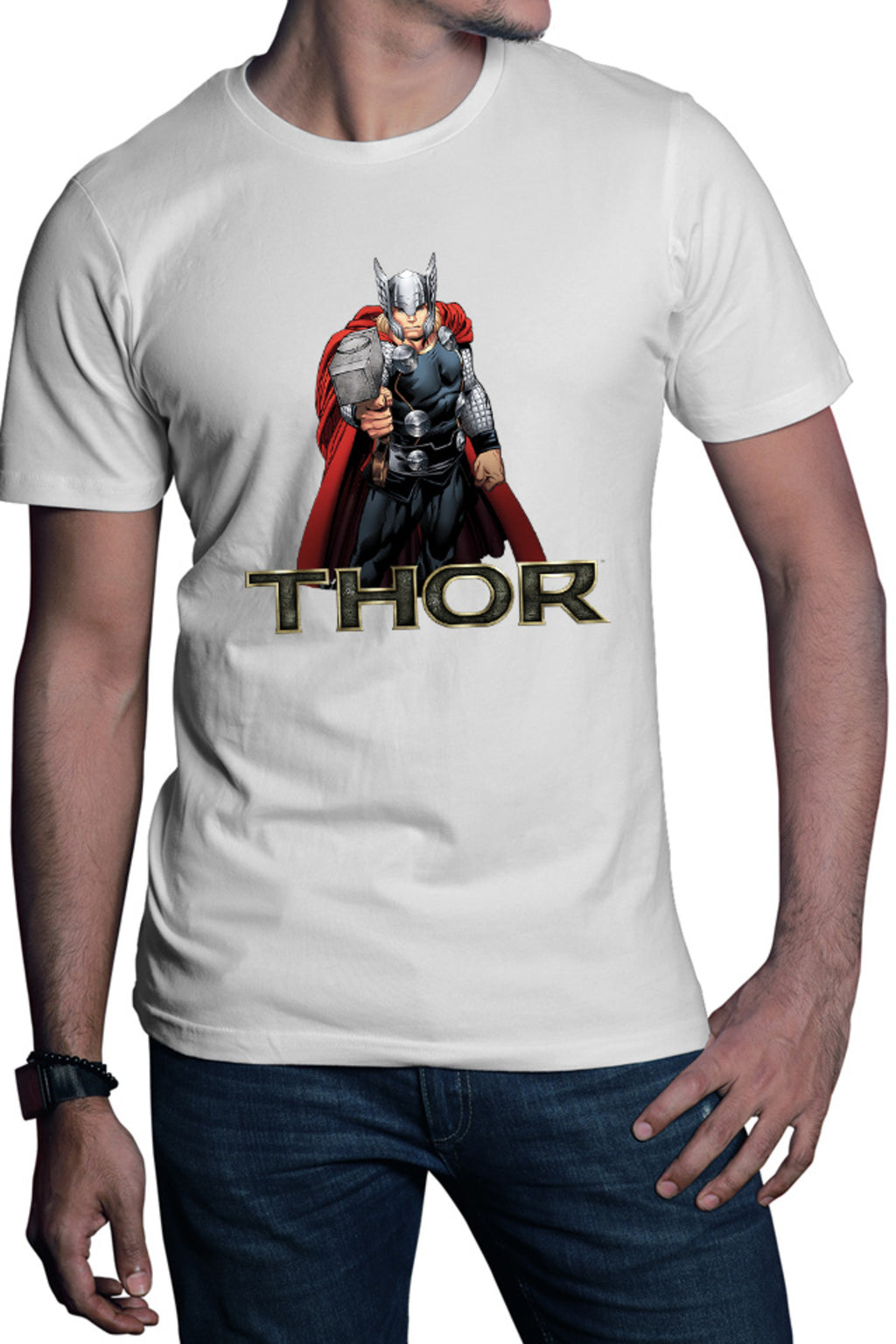 Tricou barbati Thor Logo Hammer Avangers Universe Hero Gods Earth