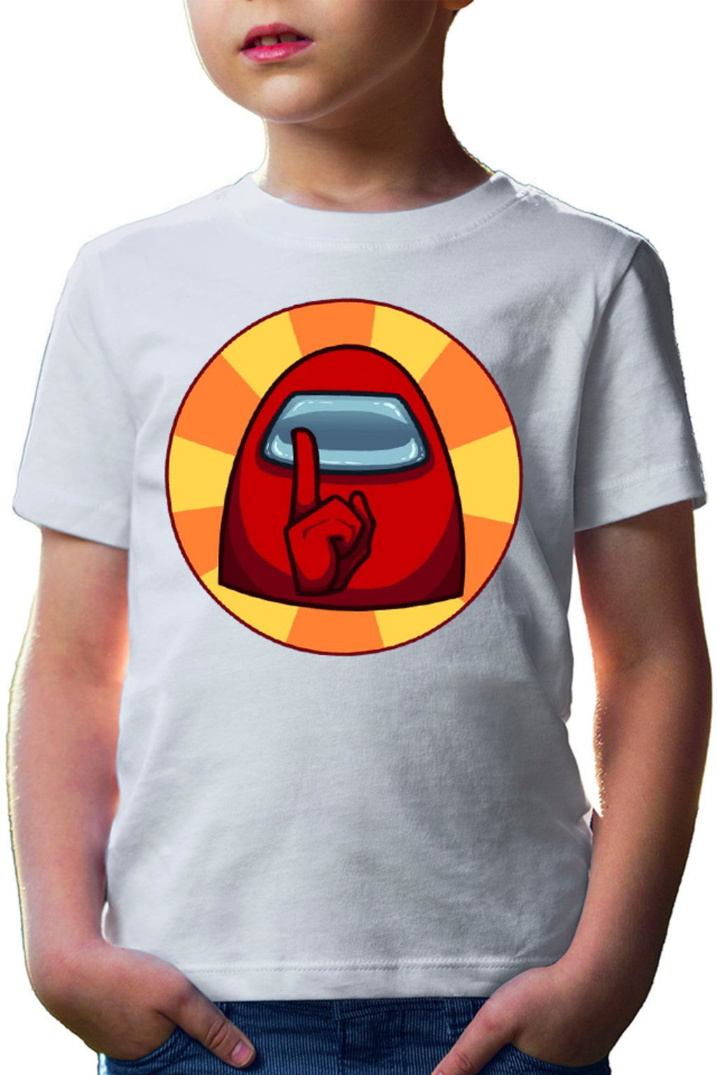 Tricou copii Among Us Sus Shh Silence Vote Out