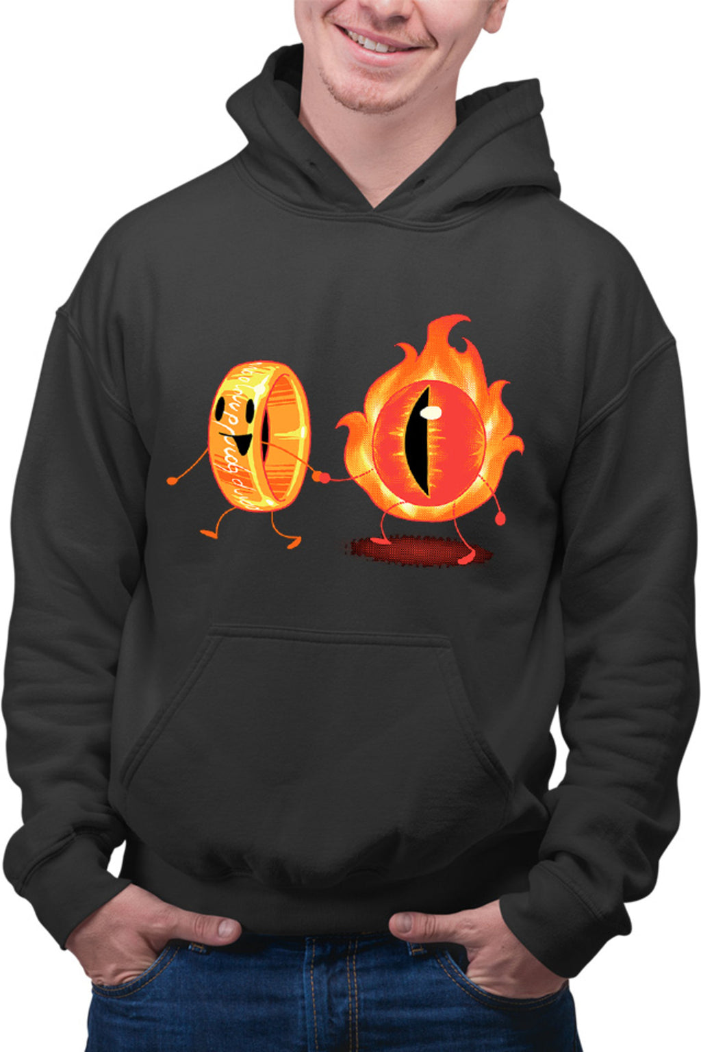 Hanorac barbati Lord of the Rings Eye Cute Illustration Friends Drama