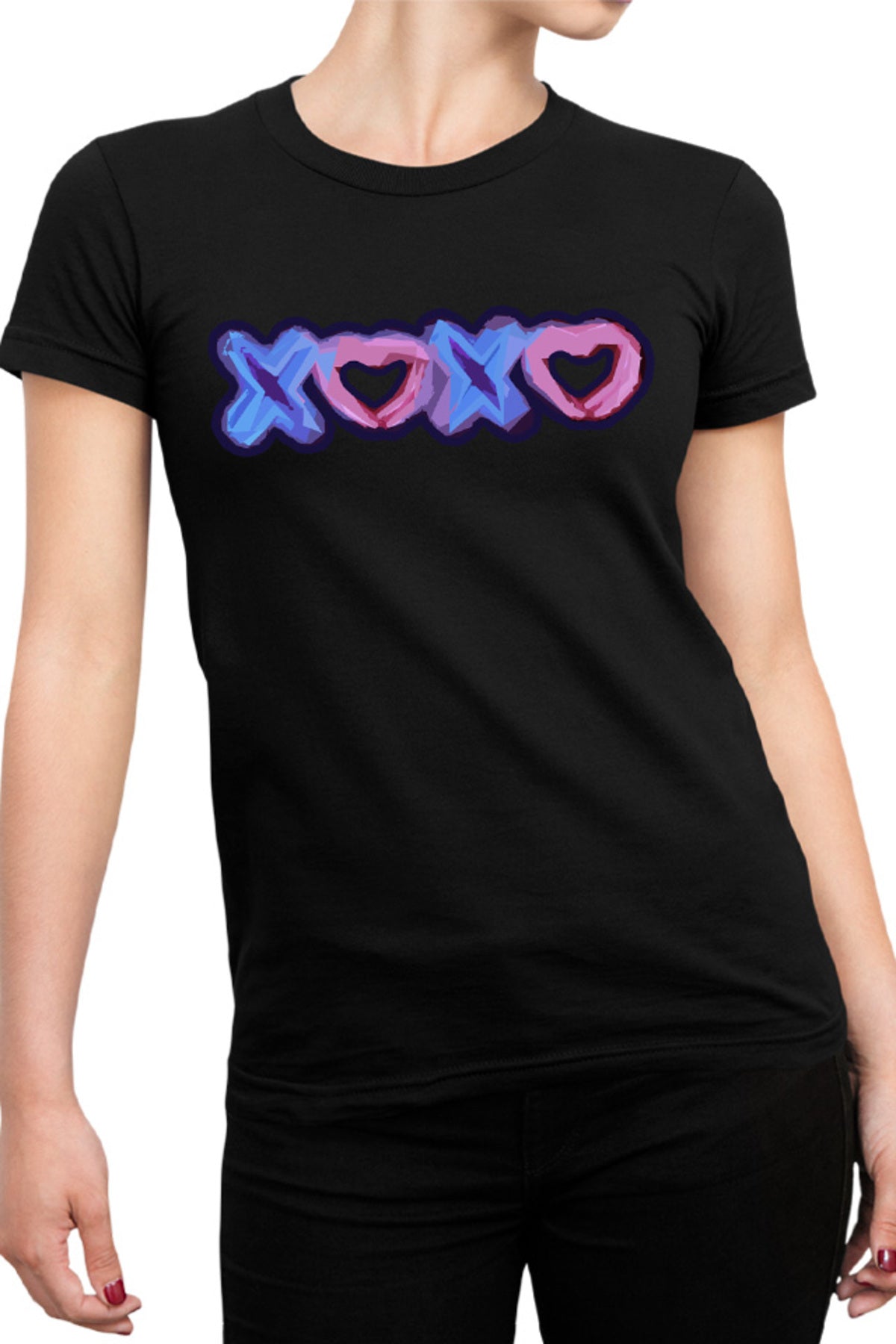 Tricou dama XOXO Logo Heart Abstract Minimalist Drama