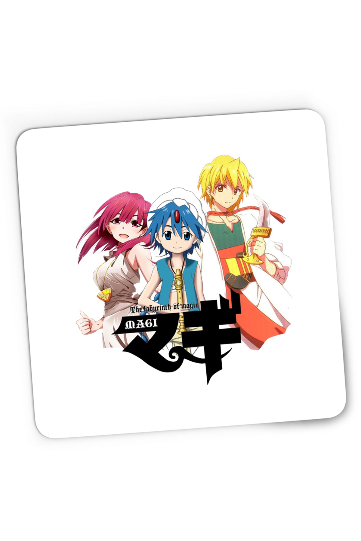 Mousepad Gaming Magi The Labyrinth of Magic Aladin Alibaba Morgiana, 21x19 cm