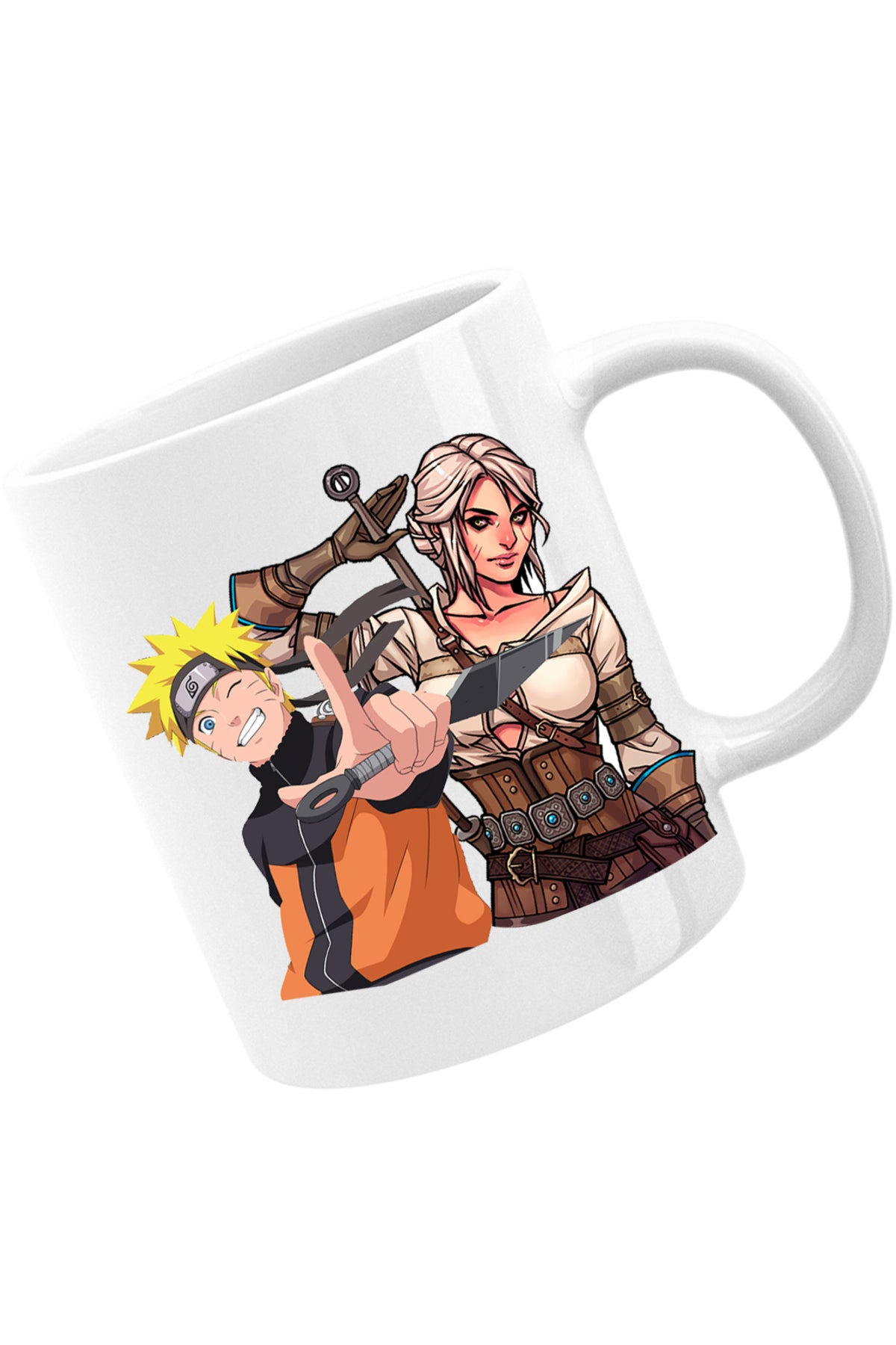 Cana The Witcher Ciri Naruto Shippuden Anime Desene, alba, 330 ml