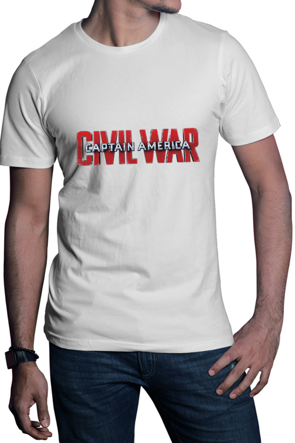 Tricou barbati Captain America Logo Civil Avengers Nice Beautiful Bold