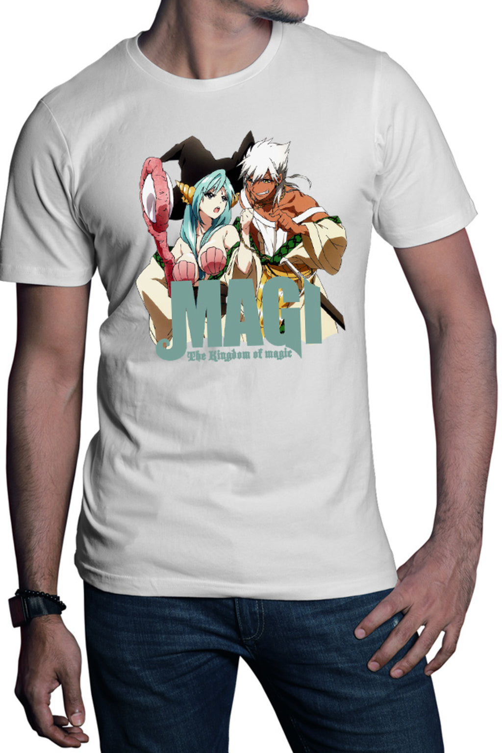 Tricou barbati Magi The Labyrinth of Magic Desene Animate Sharrkan Yamraiha