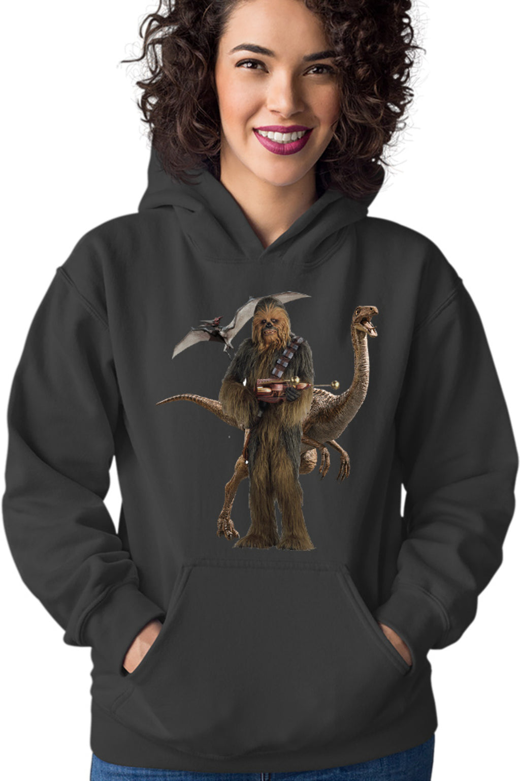 Hanorac dama Star Wars Chewbacca T-Rex Flying Dinossaur