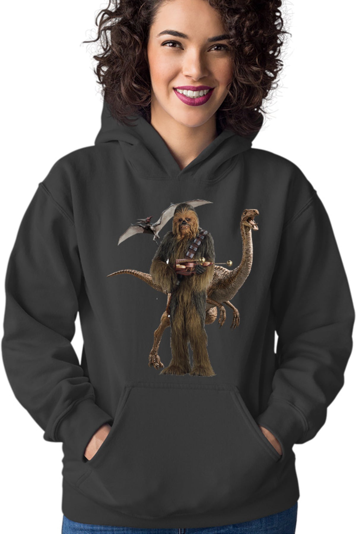 Hanorac dama Star Wars Chewbacca T-Rex Flying Dinossaur