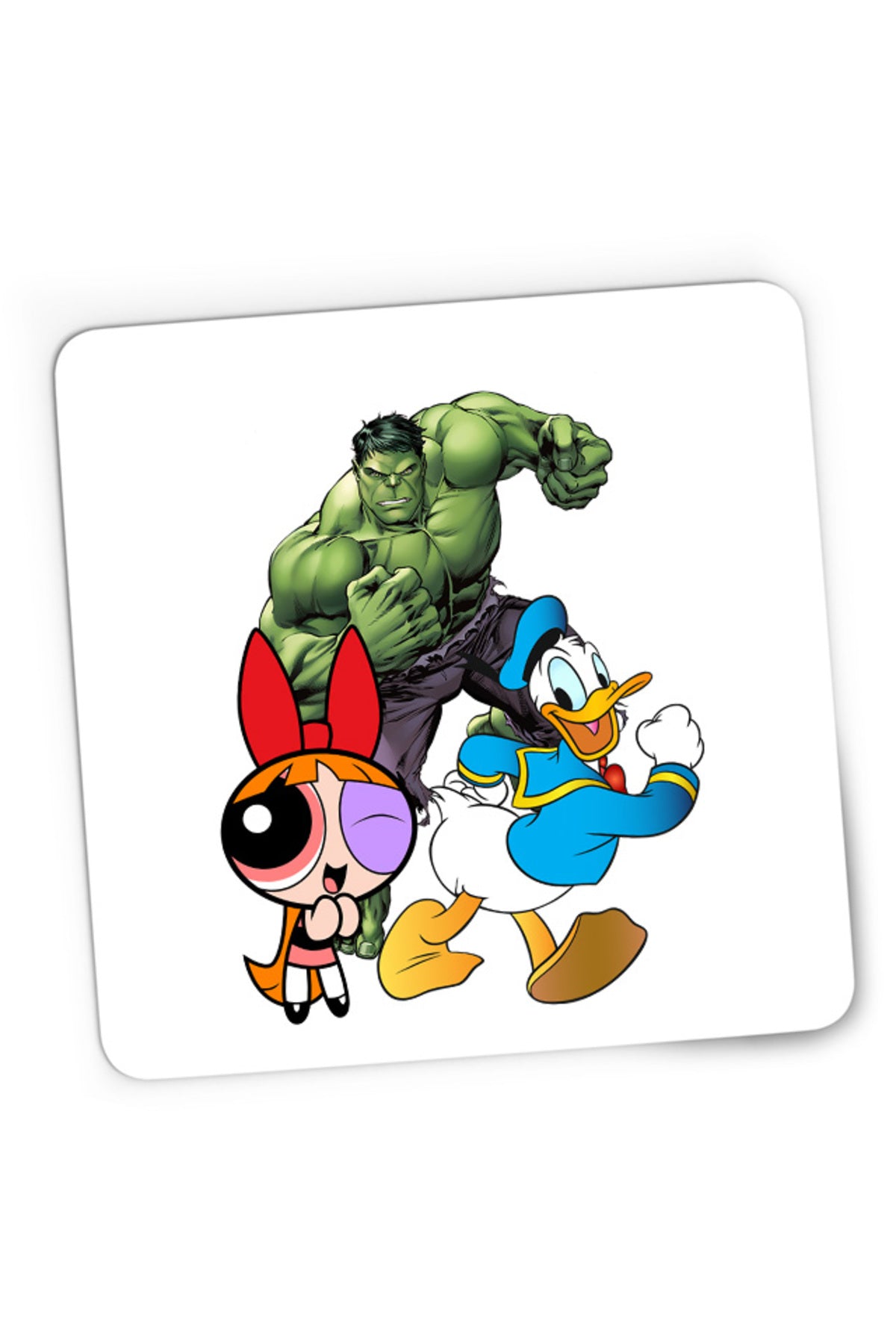 Mousepad Gaming Hulk Marvel Donald Duck Powerpuff Girls, 21x19 cm