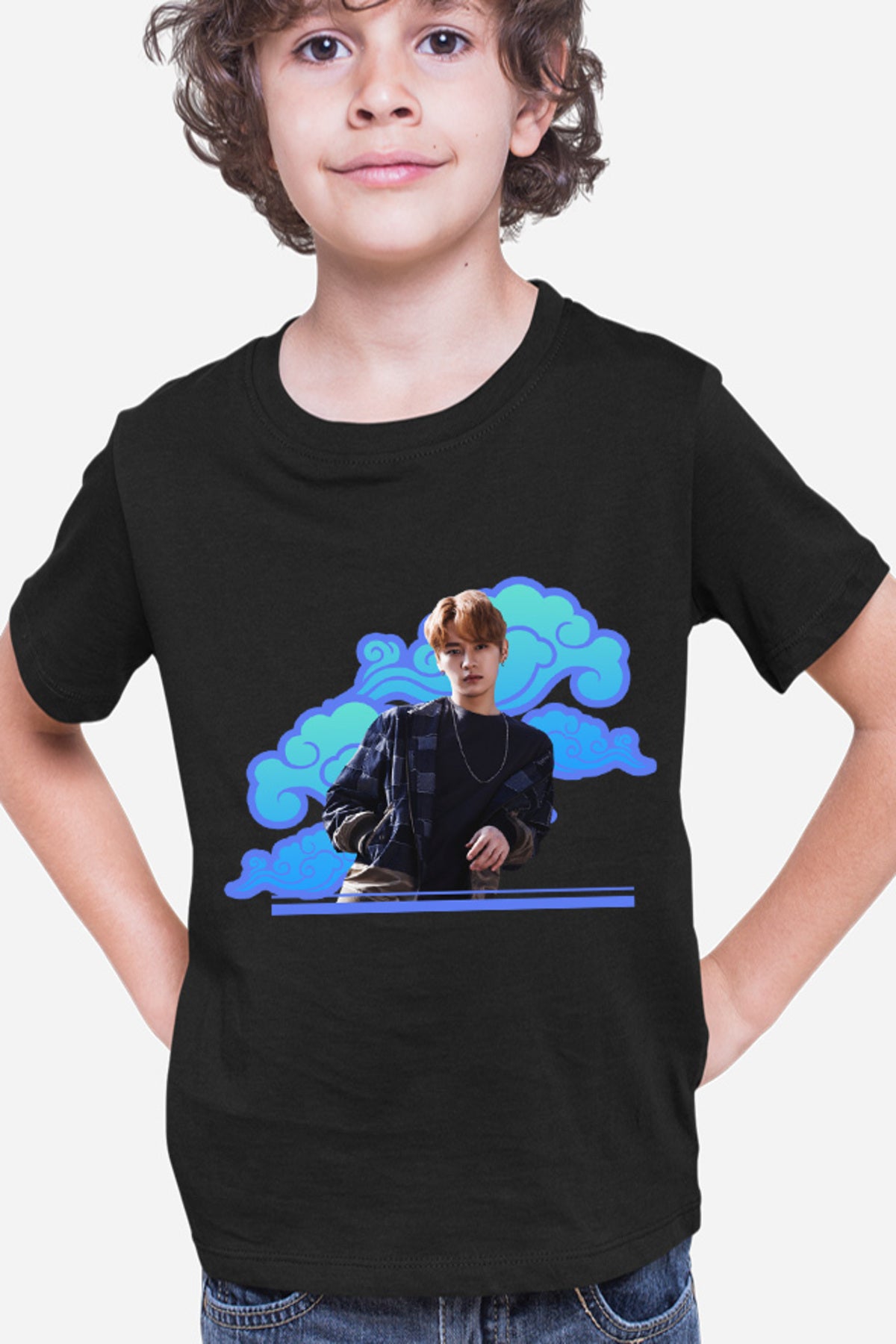 Tricou copii Stray Kids Casual Seungmin Idol Concert Music Feels