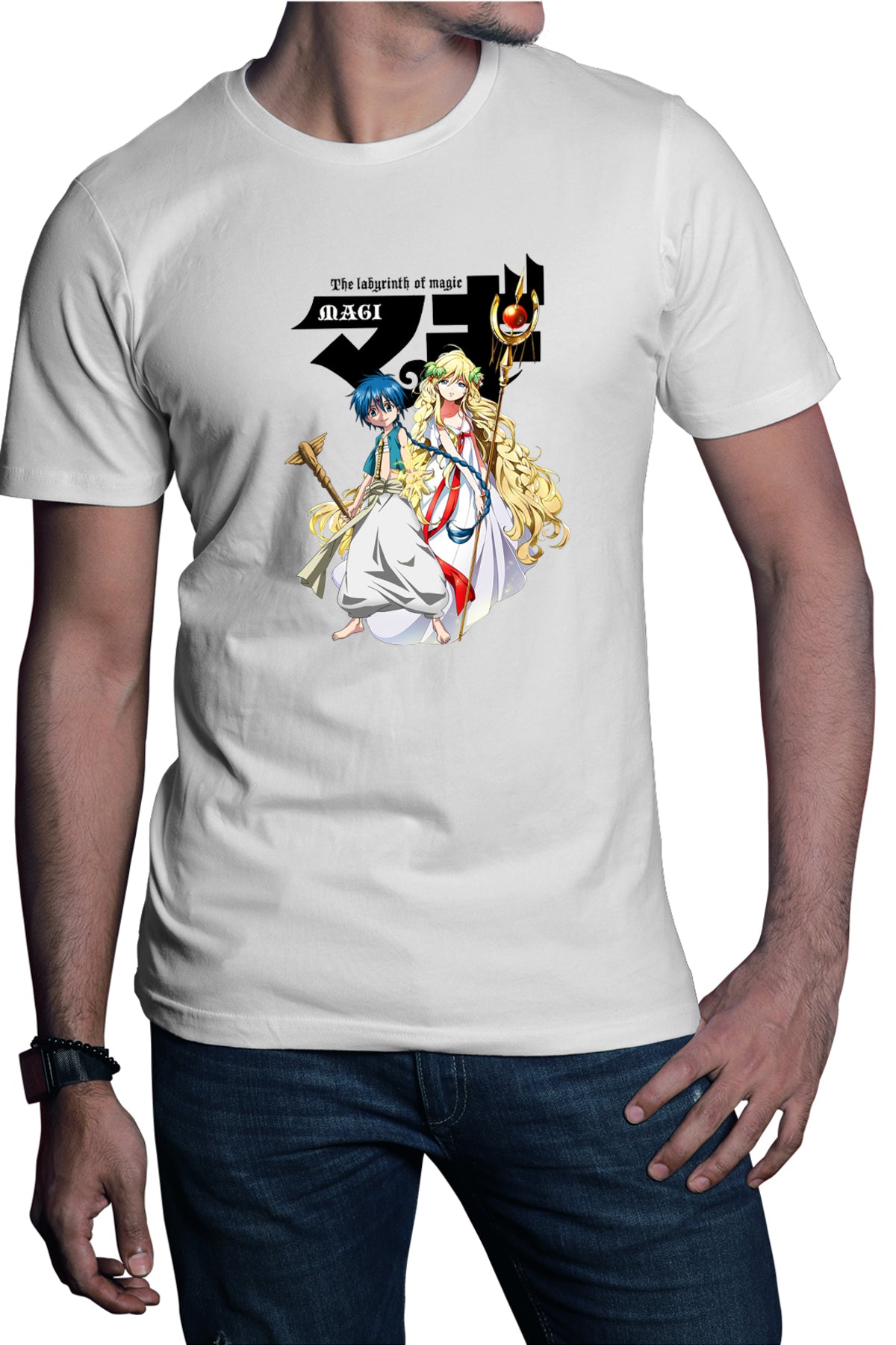 Tricou barbati Magi The Labyrinth of Magic Alladin Blonde Girl