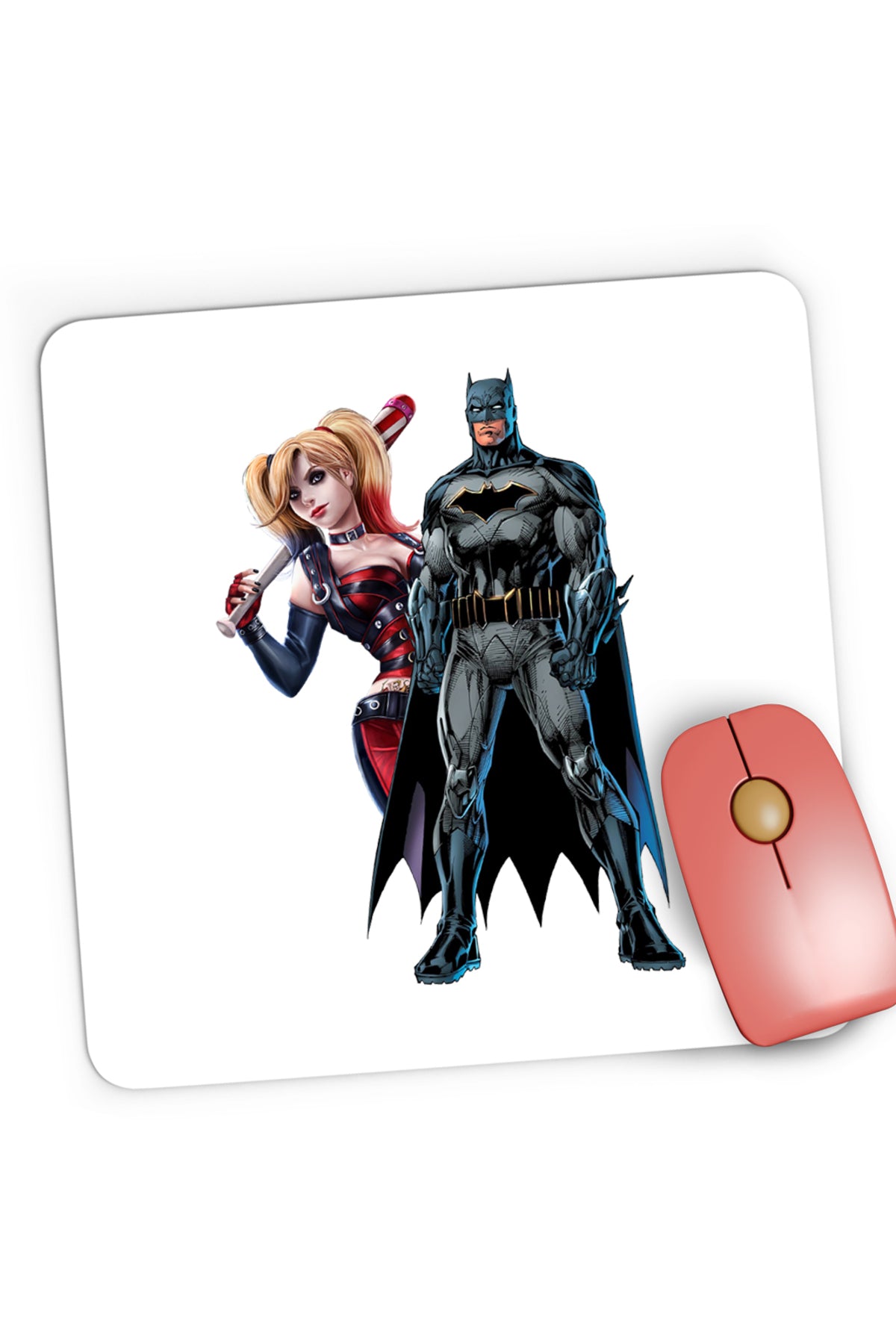 Mousepad Gaming Batman Harley Quinn Joker Margot Bad Girl, 21x19 cm
