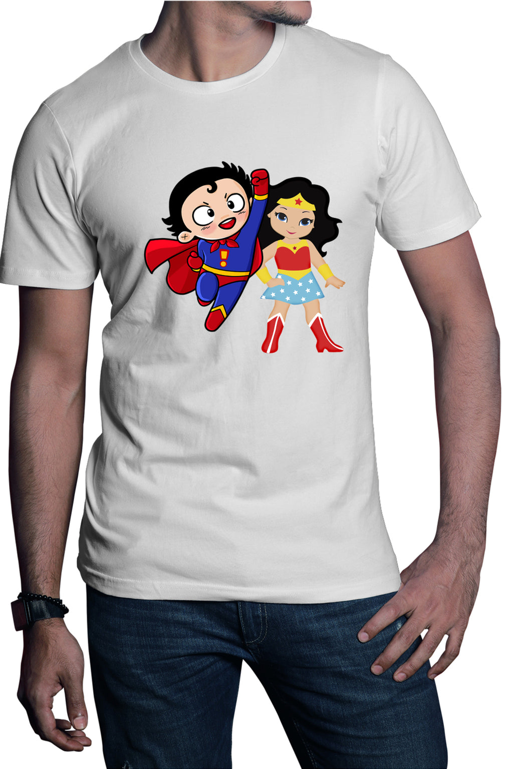 Tricou barbati Superman Wonder Woman Cartoon Hero Comics