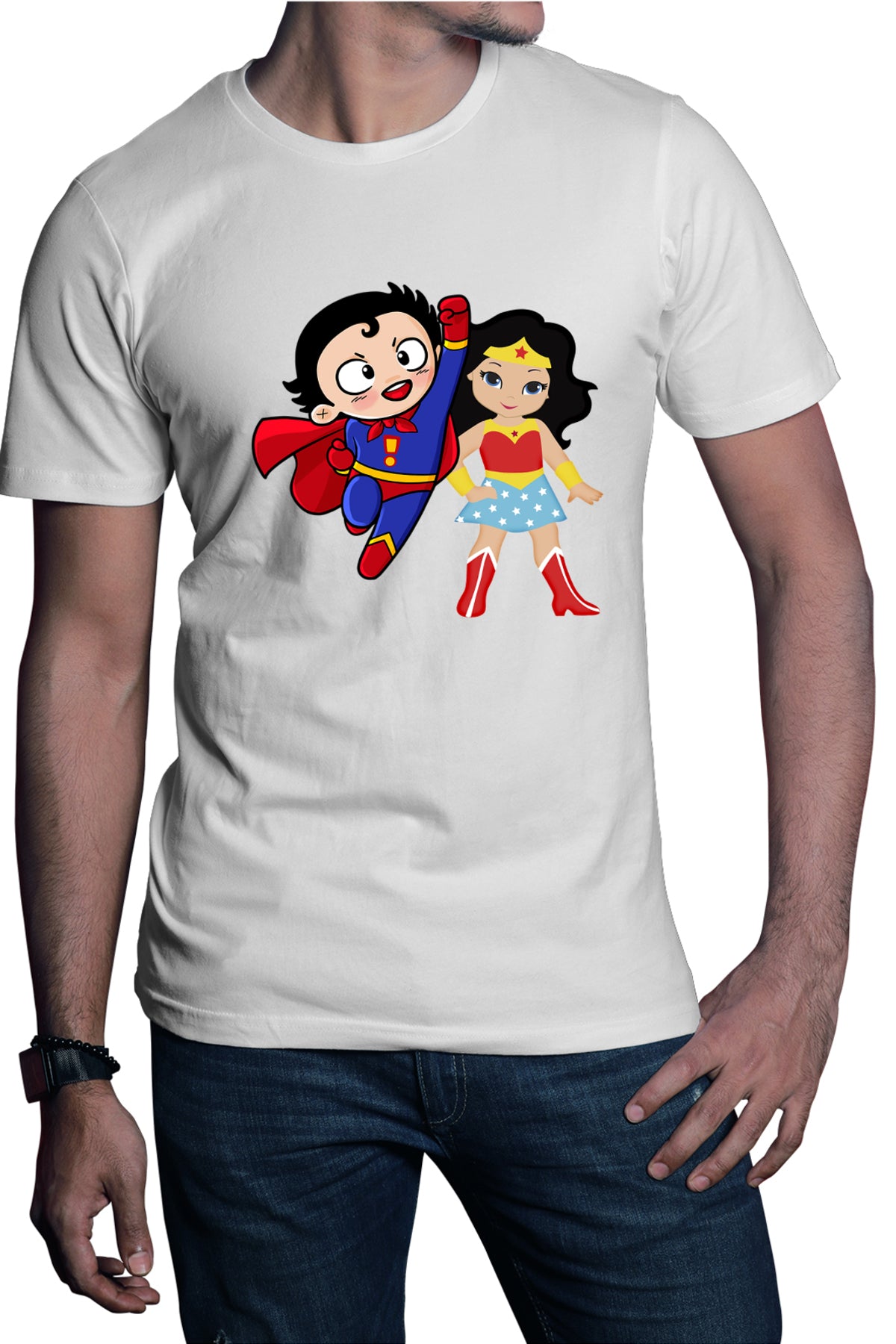 Tricou barbati Superman Wonder Woman Cartoon Hero Comics