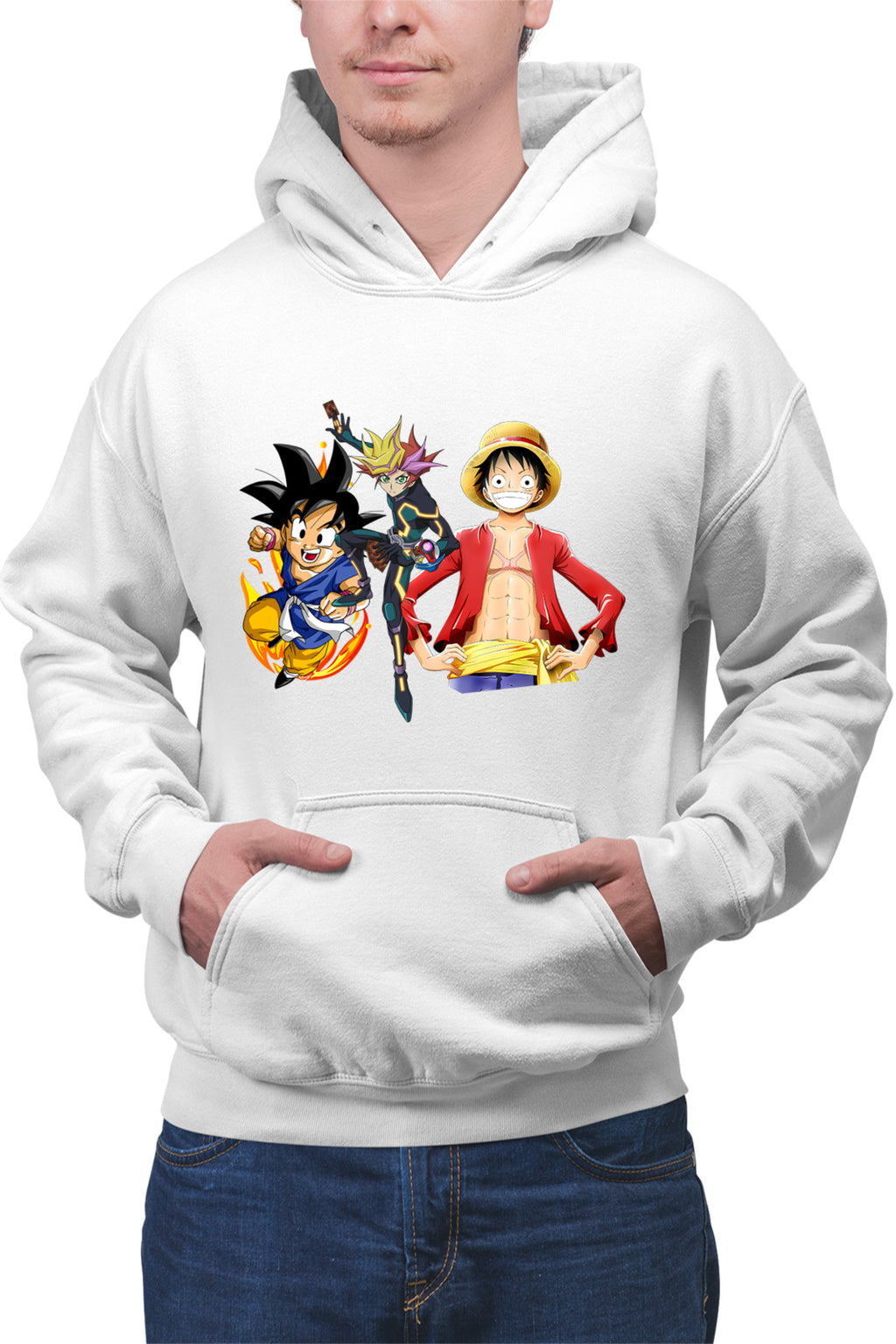 Hanorac barbati Yu Gi Oh Songoku One Piece Yugi Mutou Desene