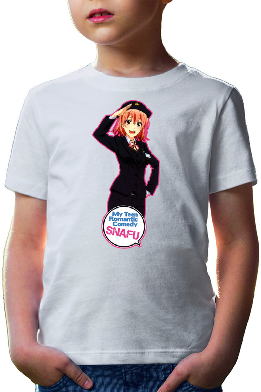Tricou copii OreGairu Yui Police School Club Slice of Life