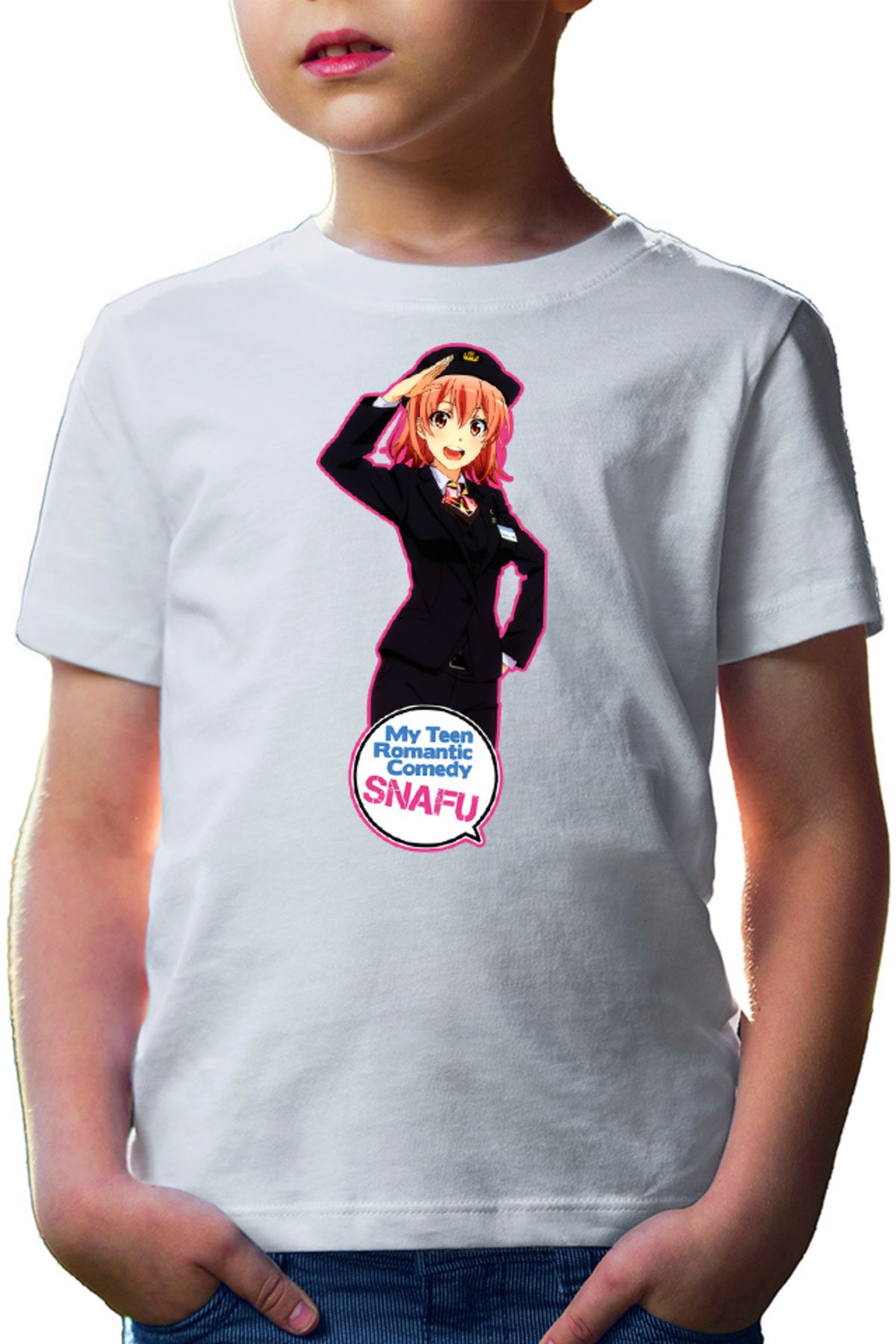 Tricou copii OreGairu Yui Police School Club Slice of Life