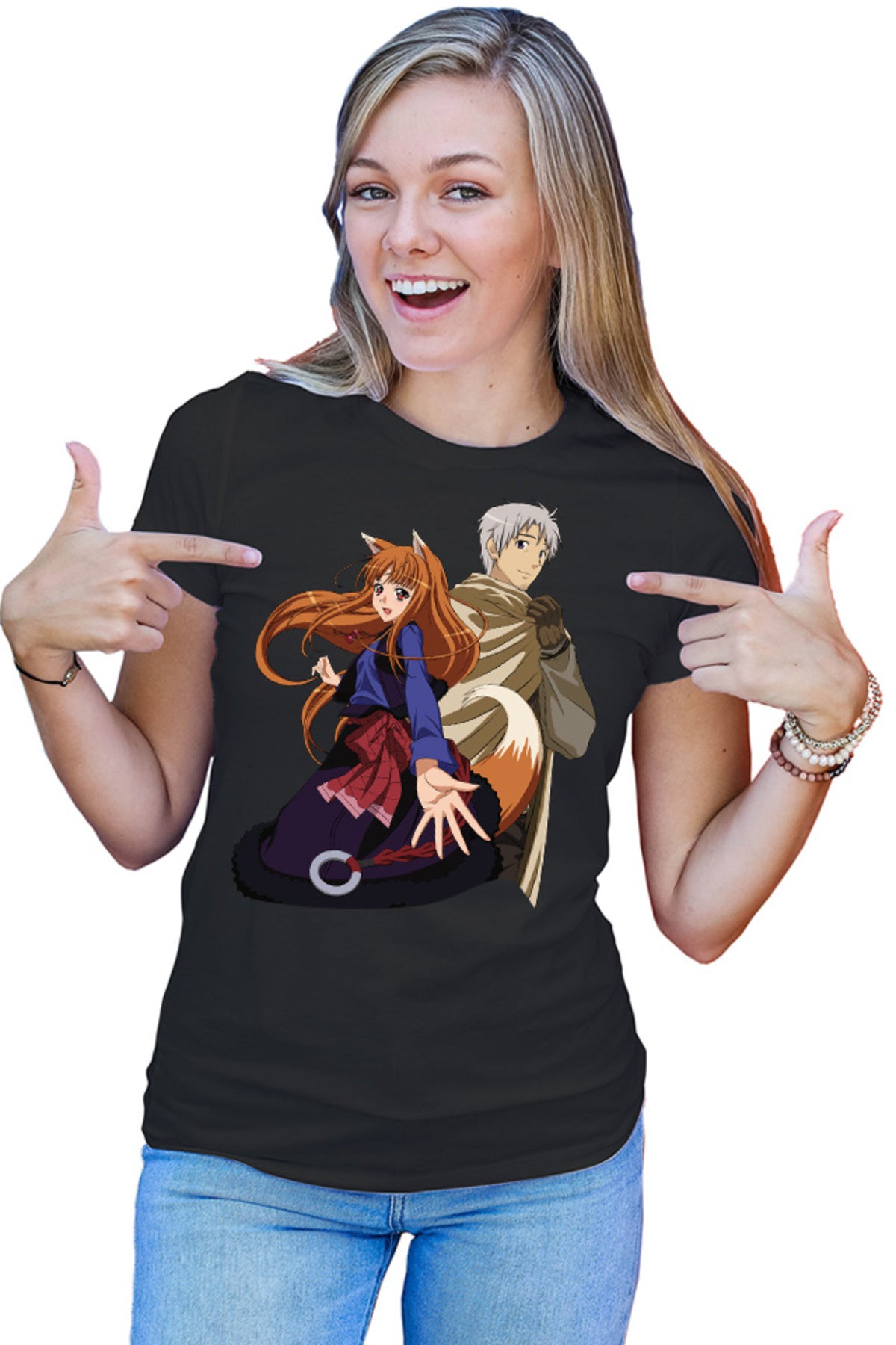 Tricou dama Spice And Wolf Holo Valentines Day Anime