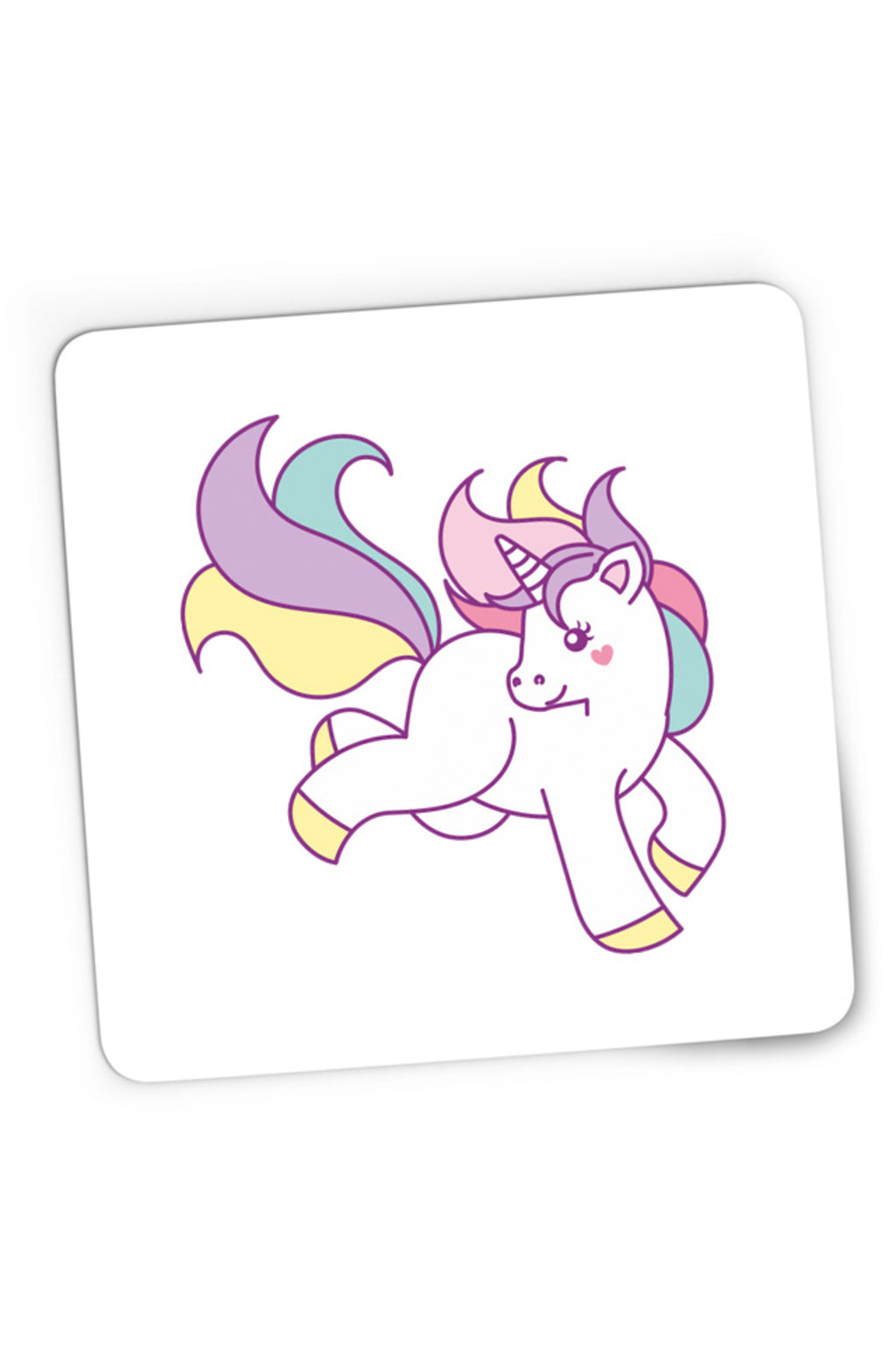 Mousepad Gaming Unicorn Squad Happy Beautiful Rainbow, 21x19 cm