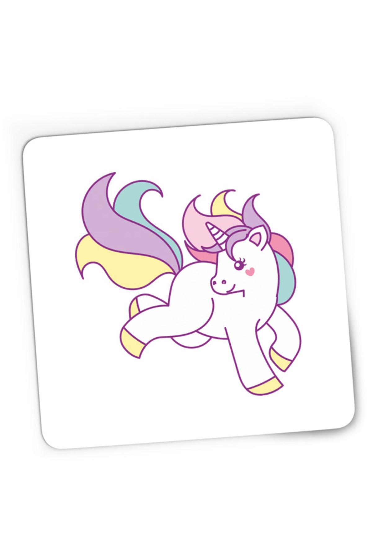 Mousepad Gaming Unicorn Squad Happy Beautiful Rainbow, 21x19 cm