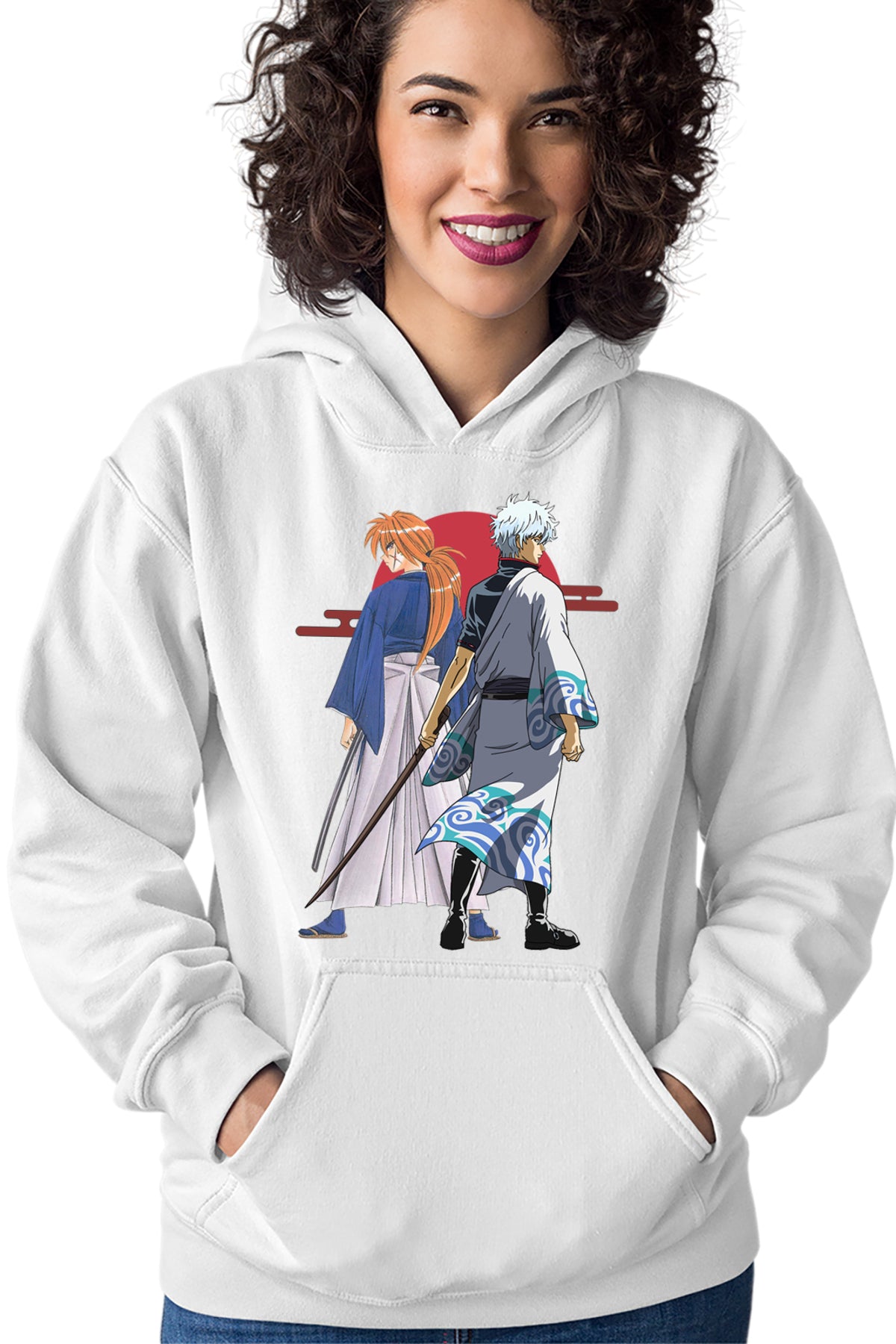 Hanorac dama Rurouni Kenshin Kenshin Gintoki Samurai Pose