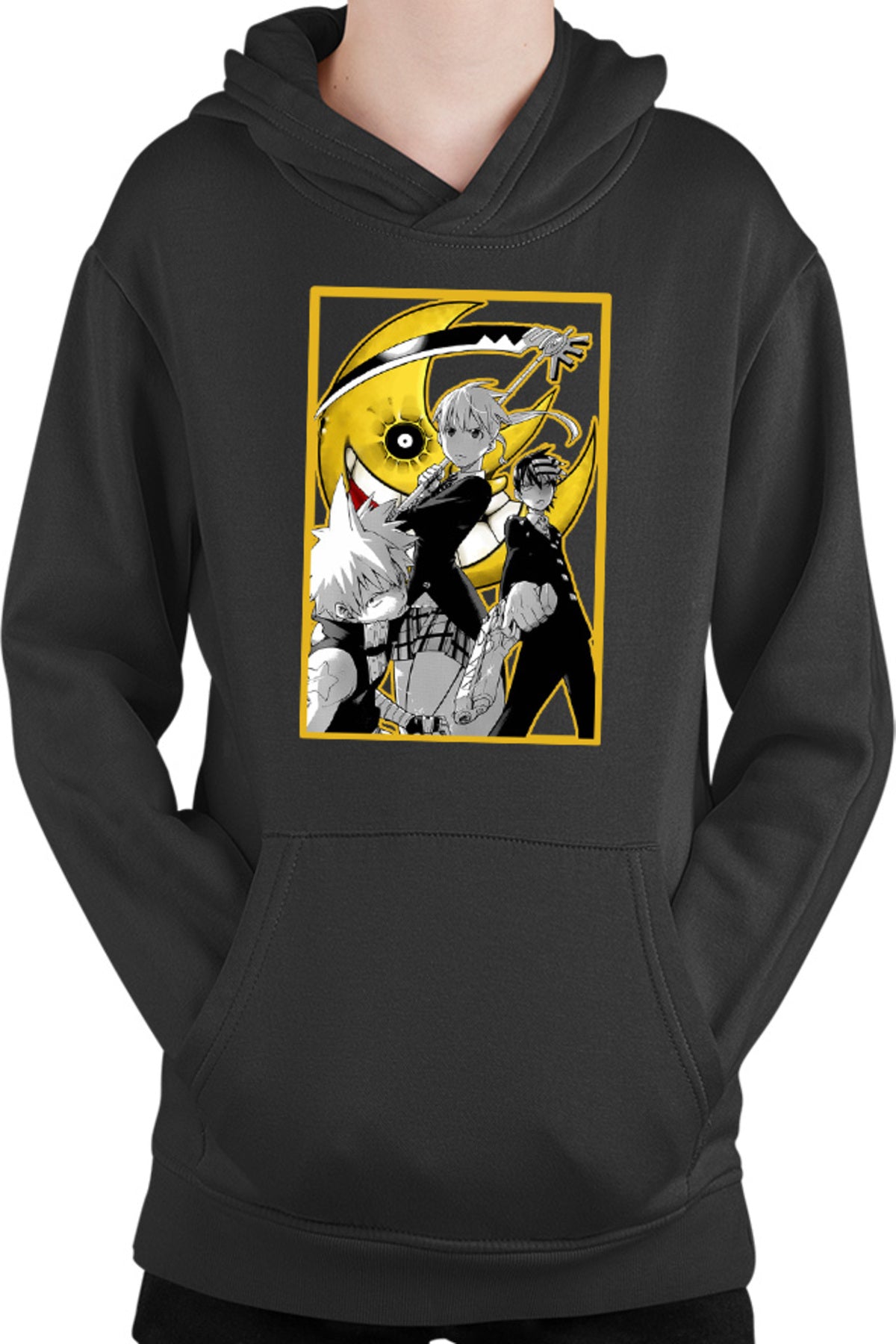 Hanorac copii Soul Eater Group Death The Kid Black Star Soul Maka